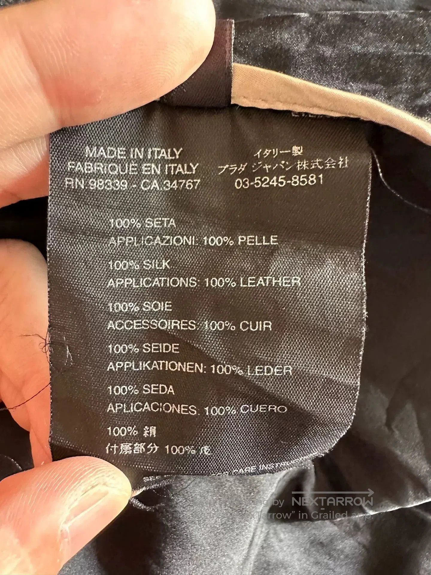 Prada Prada Women's Black Zip Jacket. Size M / US 6-8 / IT 42-44 - 7 Thumbnail