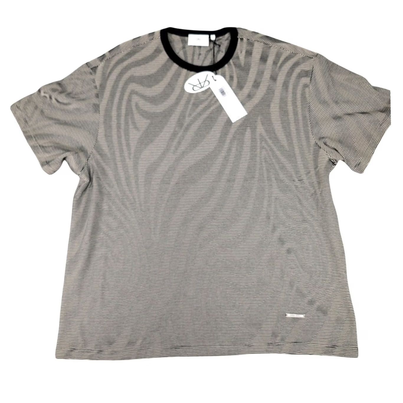 Rta RtA Shirt Mens Large Black Beige Zebra Stripe Holographic Iridescent Oversized Size US L / EU 52-54 / 3 - 2 Thumbnail