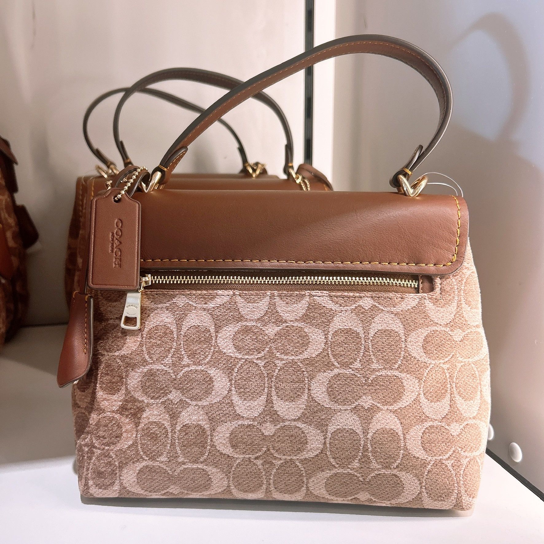 Coach Emory Top Handle Bag In Signature Chenille CDB08 Size ONE SIZE - 2 Thumbnail