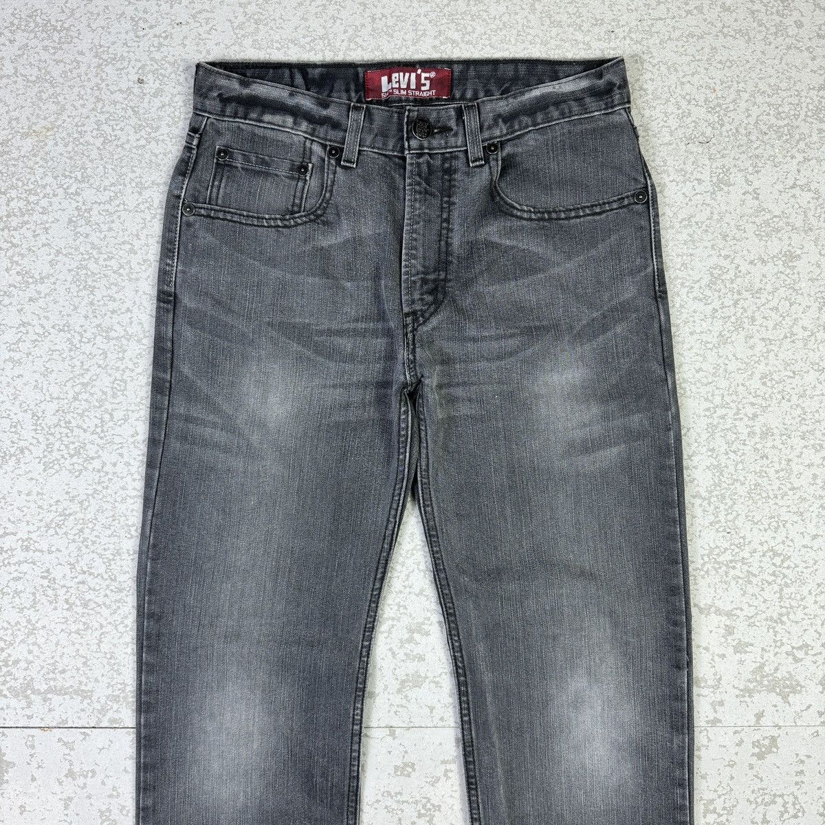 Levi's Levis 514 Washed Black Slim Straight Jean Size US 30 / EU 46 - 4 Thumbnail