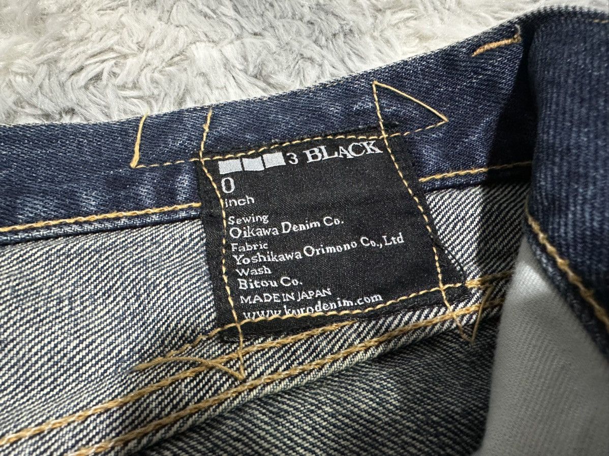 Japanese Brand 🔥Japanese Kuro Cropped Denim Distressed Frayed Oikawa Denim Size US 33 - 13 Thumbnail