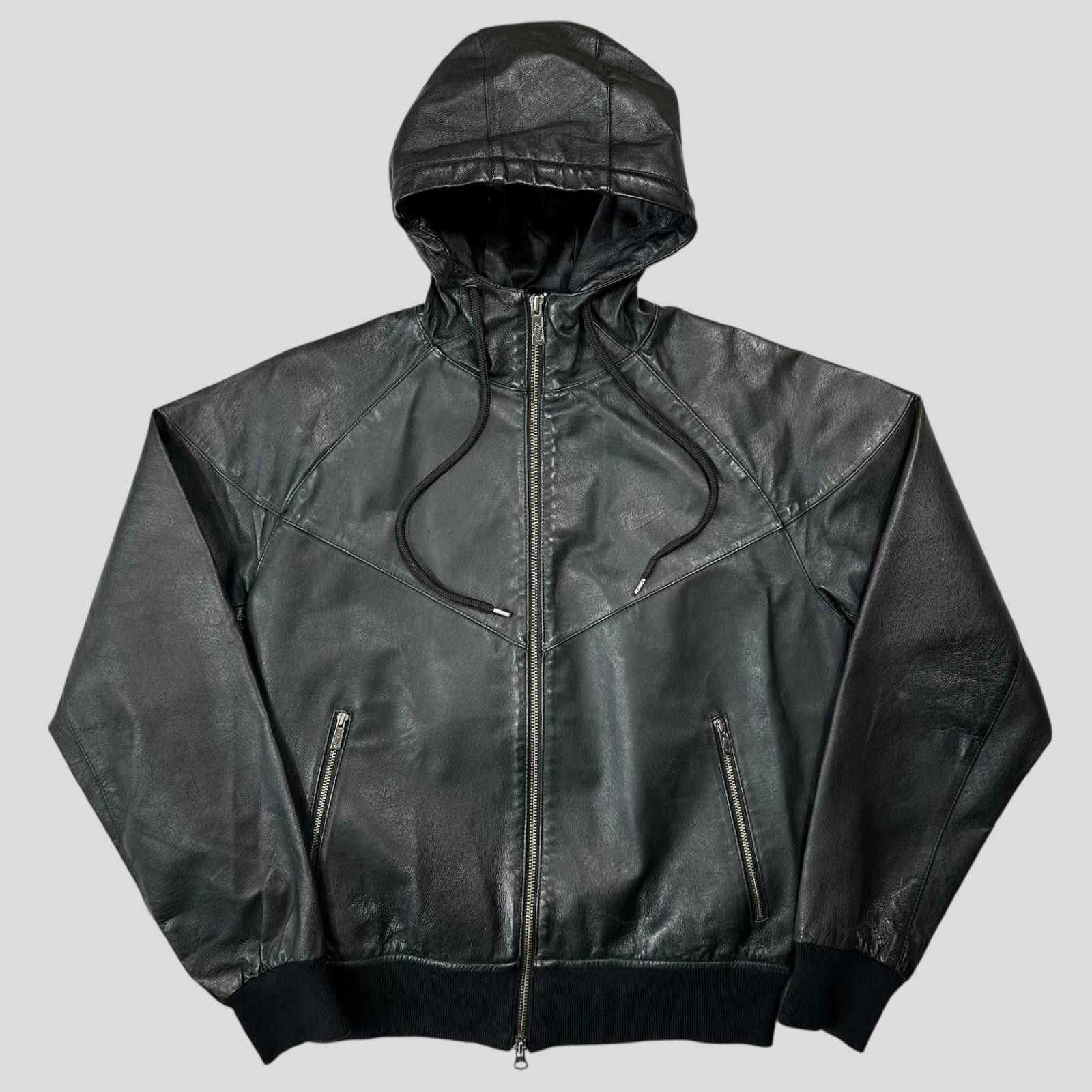 Nike Nike 2007 Tony Spackman Leather Boxy Bomber Jacket - S Size US S / EU 44-46 / 1 - 2 Thumbnail