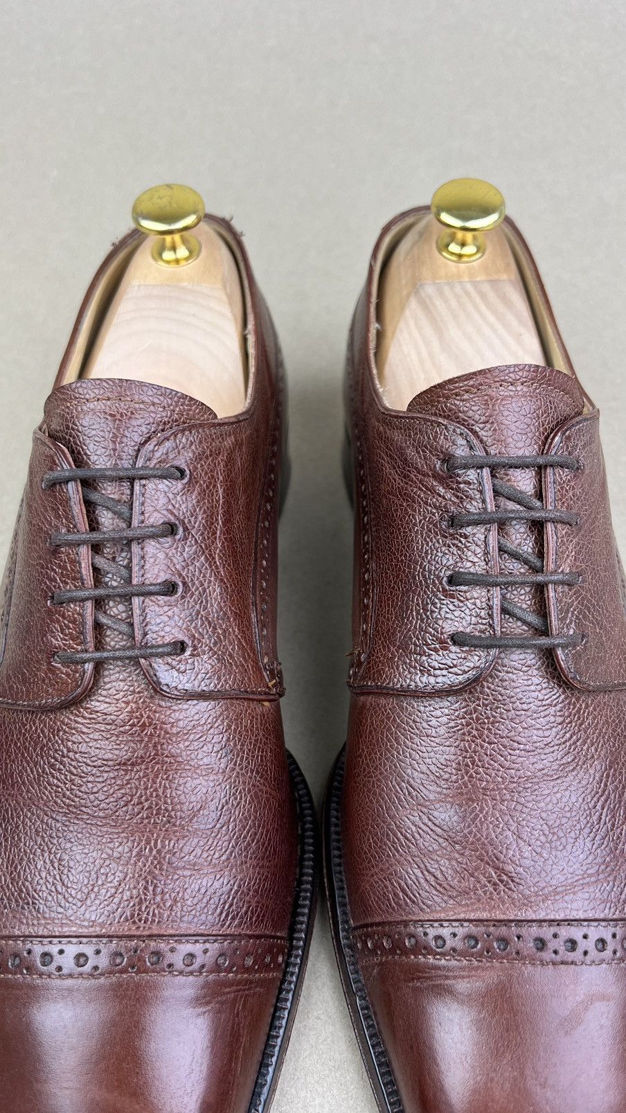 Grenson GRENSON Derby Leather Shoes Made in England Brown Men’s Size US 10.5 / EU 43-44 - 5 Thumbnail
