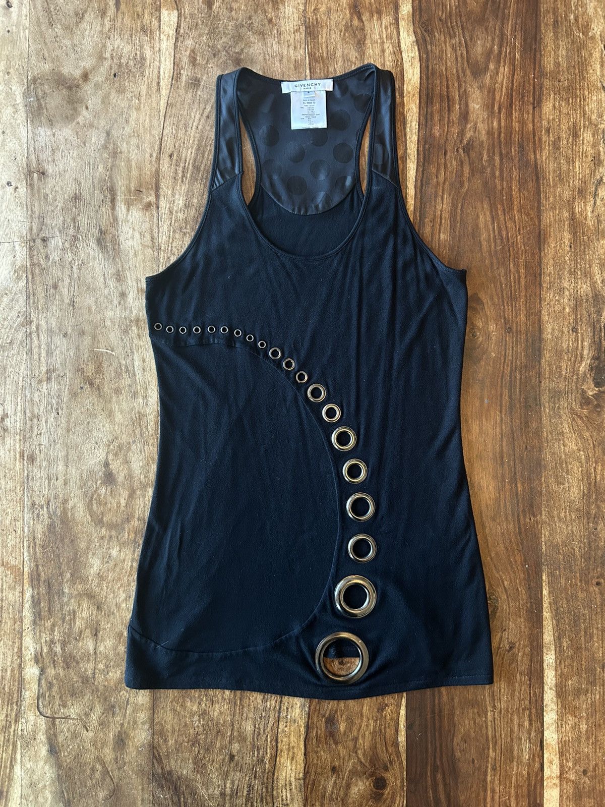 Givenchy 2011 Givenchy Riccardo Tisci Grommets Tank Top Size S / US 4 / IT 40 - 1 Thumbnail
