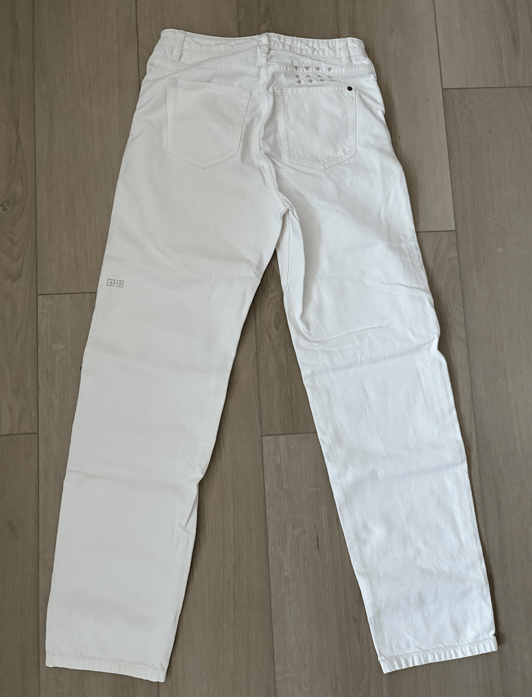 Ksubi KSUBI Women's White Straight Leg Jeans 28" Size 28" / US 6 / IT 42 - 2 Thumbnail