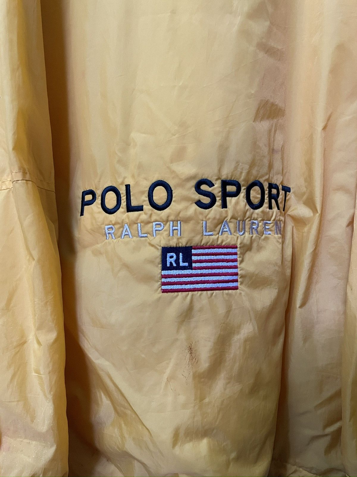 Polo Ralph Lauren Vintage yellow polo sport ralph lauren jacket Size US XXL / EU 58 / 5 - 6 Thumbnail