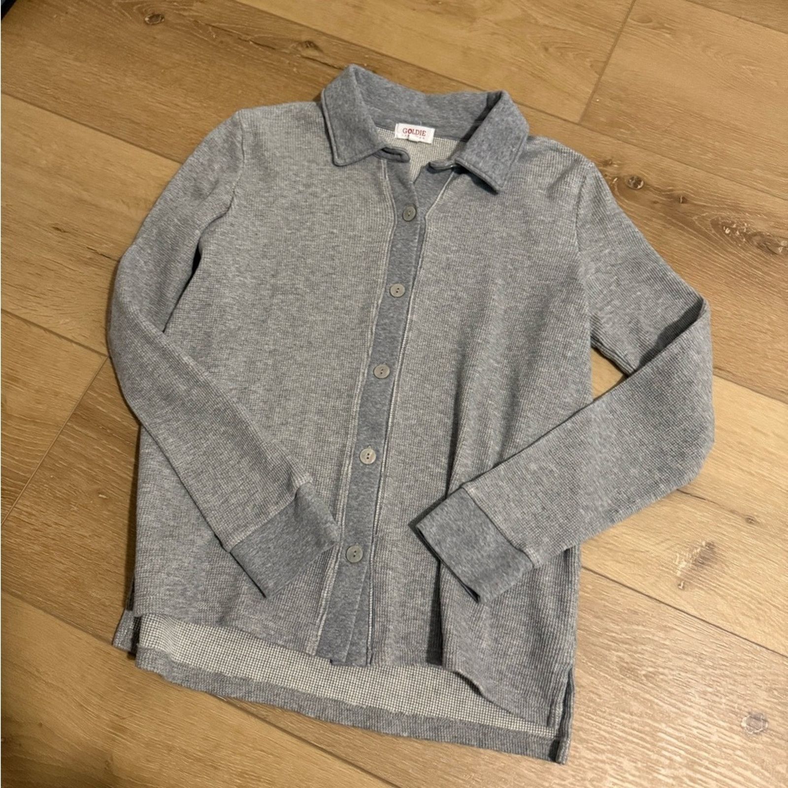 Other Goldie Lewinter Waffle Collared Cardigan - S - $175 Size S / US 4 / IT 40 - 3 Thumbnail