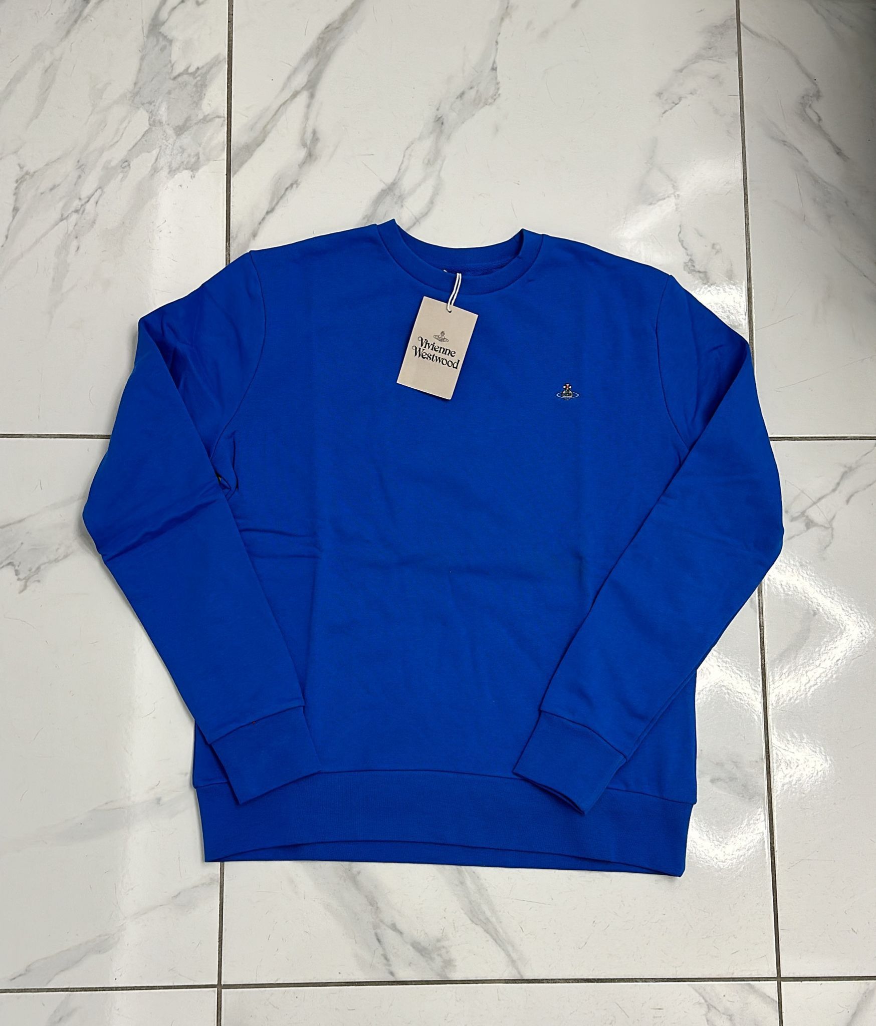 Vintage × Vivienne Westwood Vivienne Westwood Orb Logo Sweatshirt Royale Blue XLarge Size US XL / EU 56 / 4 - 1 Thumbnail