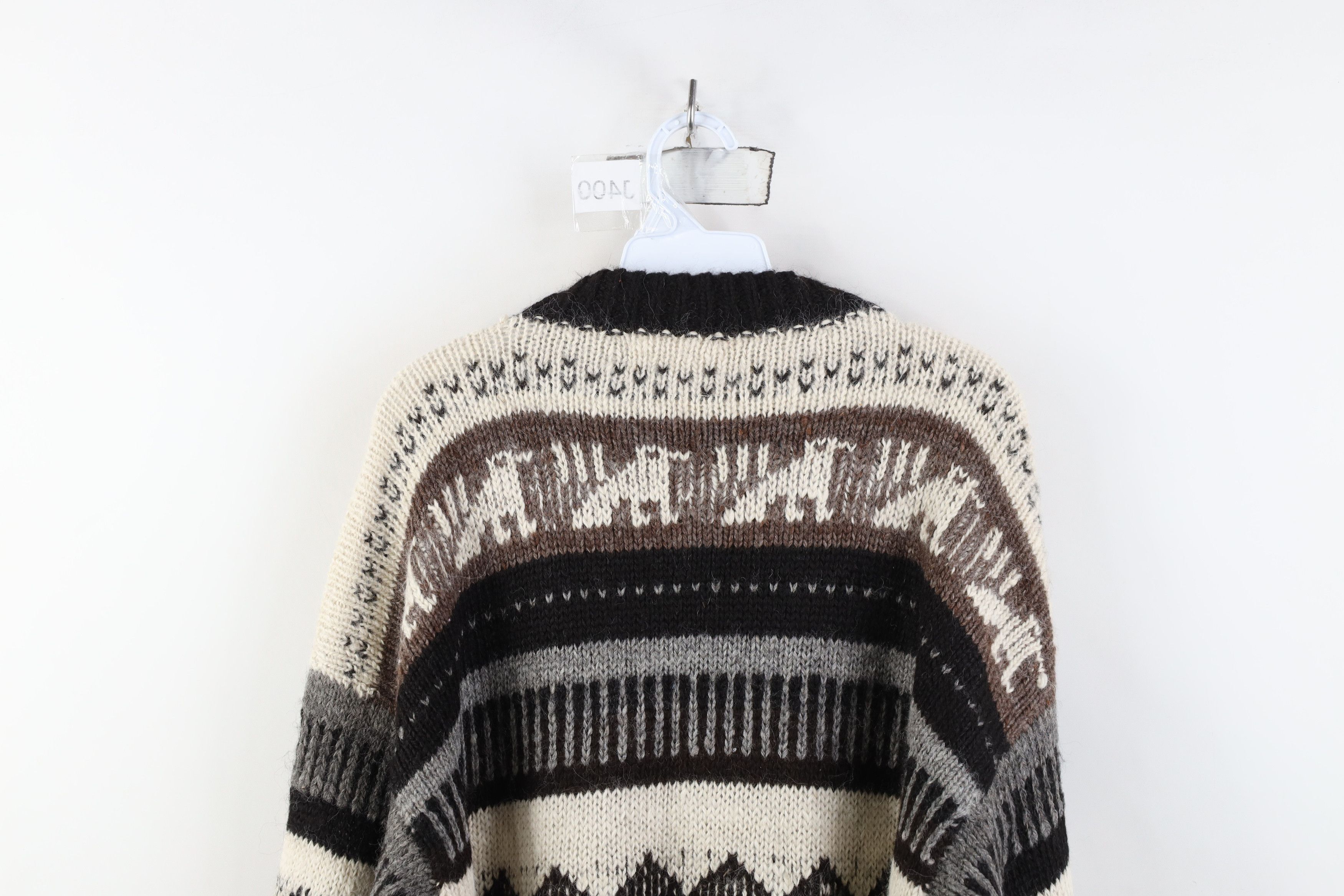 Vintage Vintage 90s Streetwear Fair Isle Knit Sweater Earth Tone Size US L / EU 52-54 / 3 - 9 Thumbnail