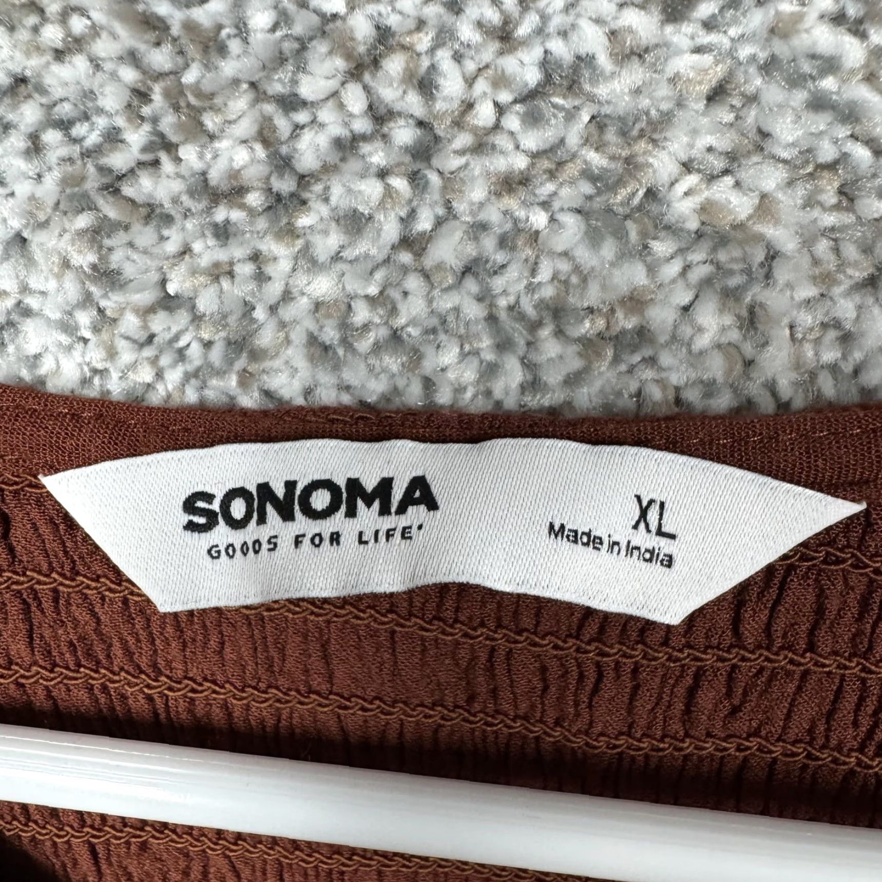 Vintage Sonoma Goods for Life Top XL Rust Peasant Milkmaid Cottagecore Boho Womens Size XL / US 12-14 / IT 48-50 - 5 Thumbnail