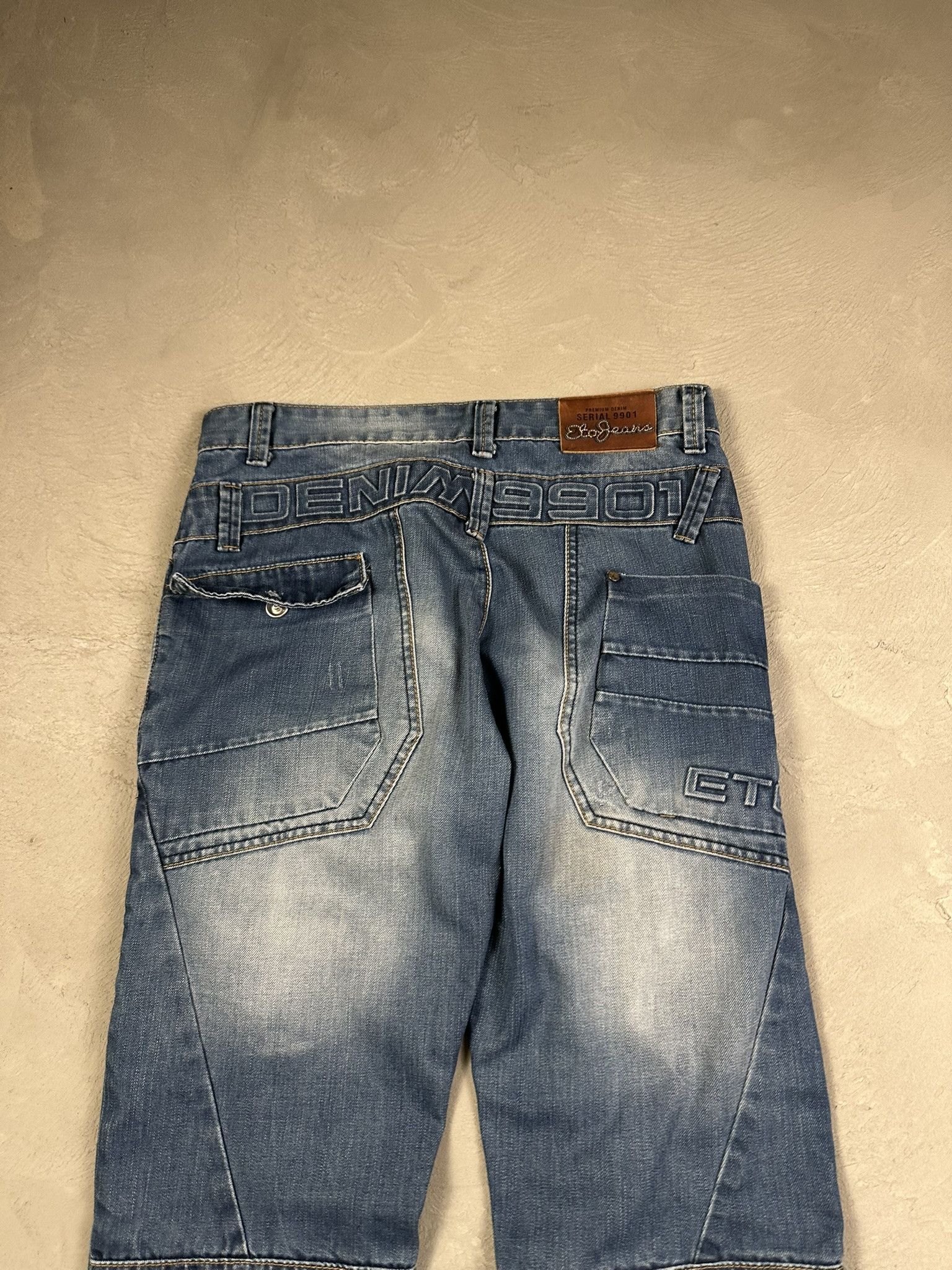 Japanese Brand Vintage Y2k Eto Japanese Faded Straight Jeans Pants Size US 32 / EU 48 - 7 Thumbnail