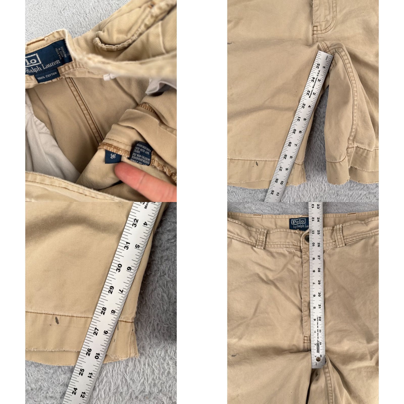 Polo Ralph Lauren Polo Ralph Lauren Shorts Men 36 Beige 100% Cotton Twill Cargo Hiking 36x10 Mens Size US M / EU 48-50 / 2 - 8 Thumbnail