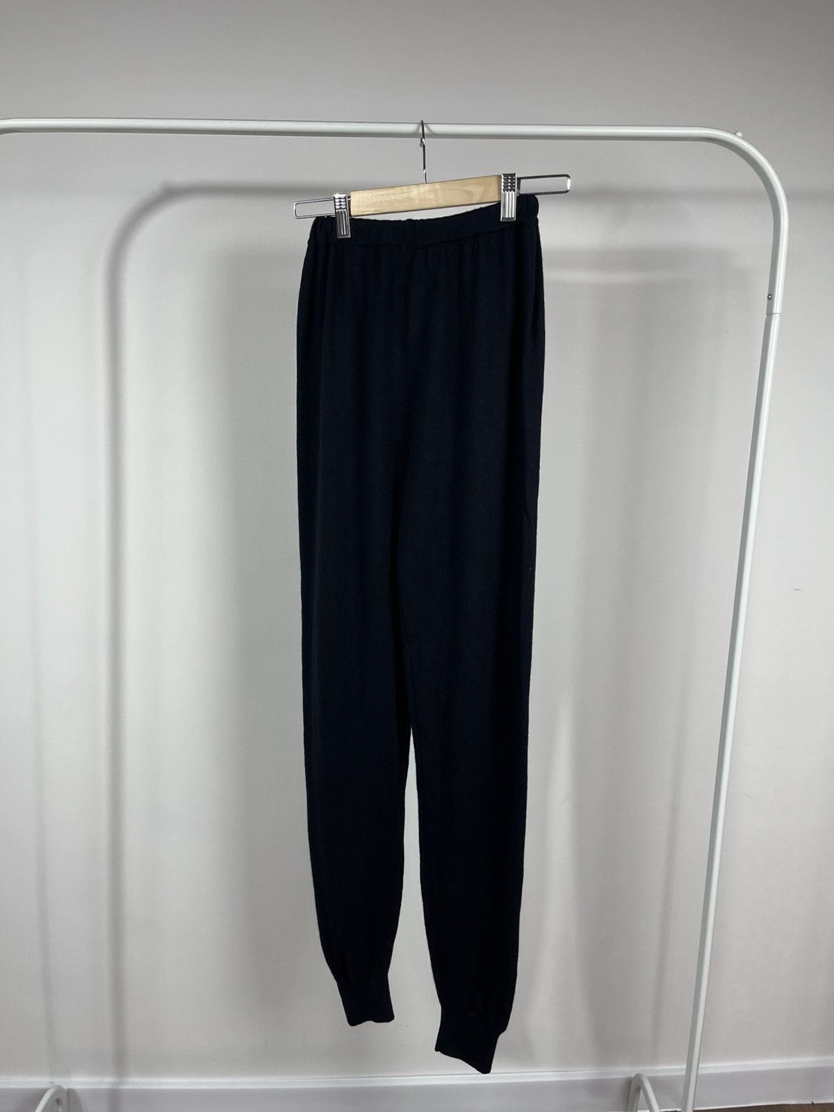 Brunello Cucinelli Brunello Cucinelli Women’s Dark Navy Wool Silk Angora Pants Size 32" / US 10 / IT 46 - 11 Thumbnail