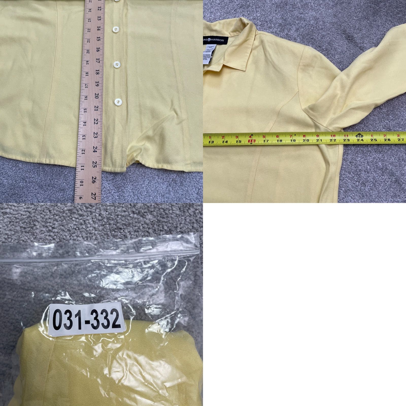 Vintage Sag Harbor Shirt Womens L Yellow Long Sleeve Button-Down Casual Workwear Top Size L / US 10 / IT 46 - 9 Thumbnail