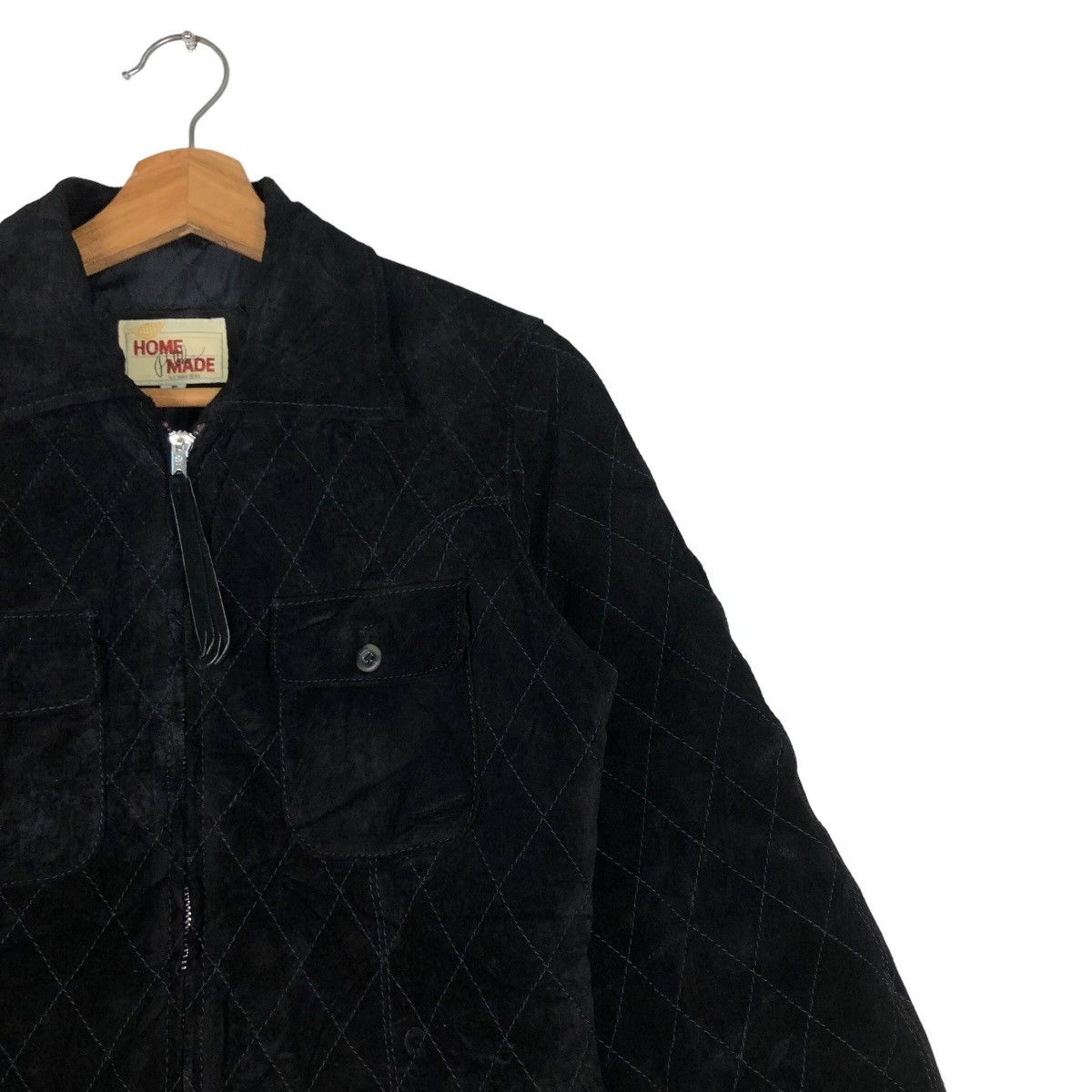 Japanese Brand 🔥Vtg Cropped Leather Jacket Biker Home Made Pelle Pelle Size US M / EU 48-50 / 2 - 6 Thumbnail