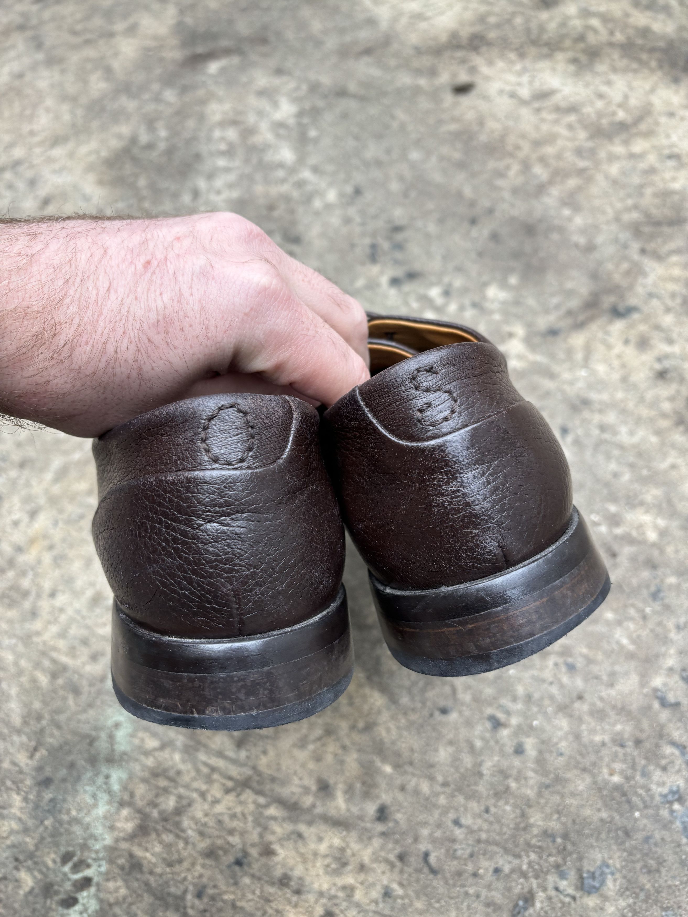 Oliver Sweeney RRP 500$ Oliver Sweeney Campobello Deerskin Bologna Derby Shoes Size US 9.5 / EU 42-43 - 5 Thumbnail