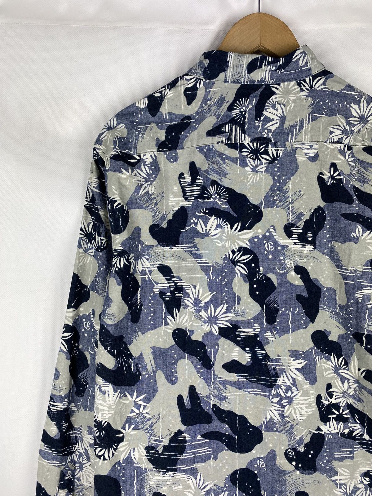 DENHAM Denham men’s long sleeve patterned button up shirt Size US XL / EU 56 / 4 - 15 Thumbnail