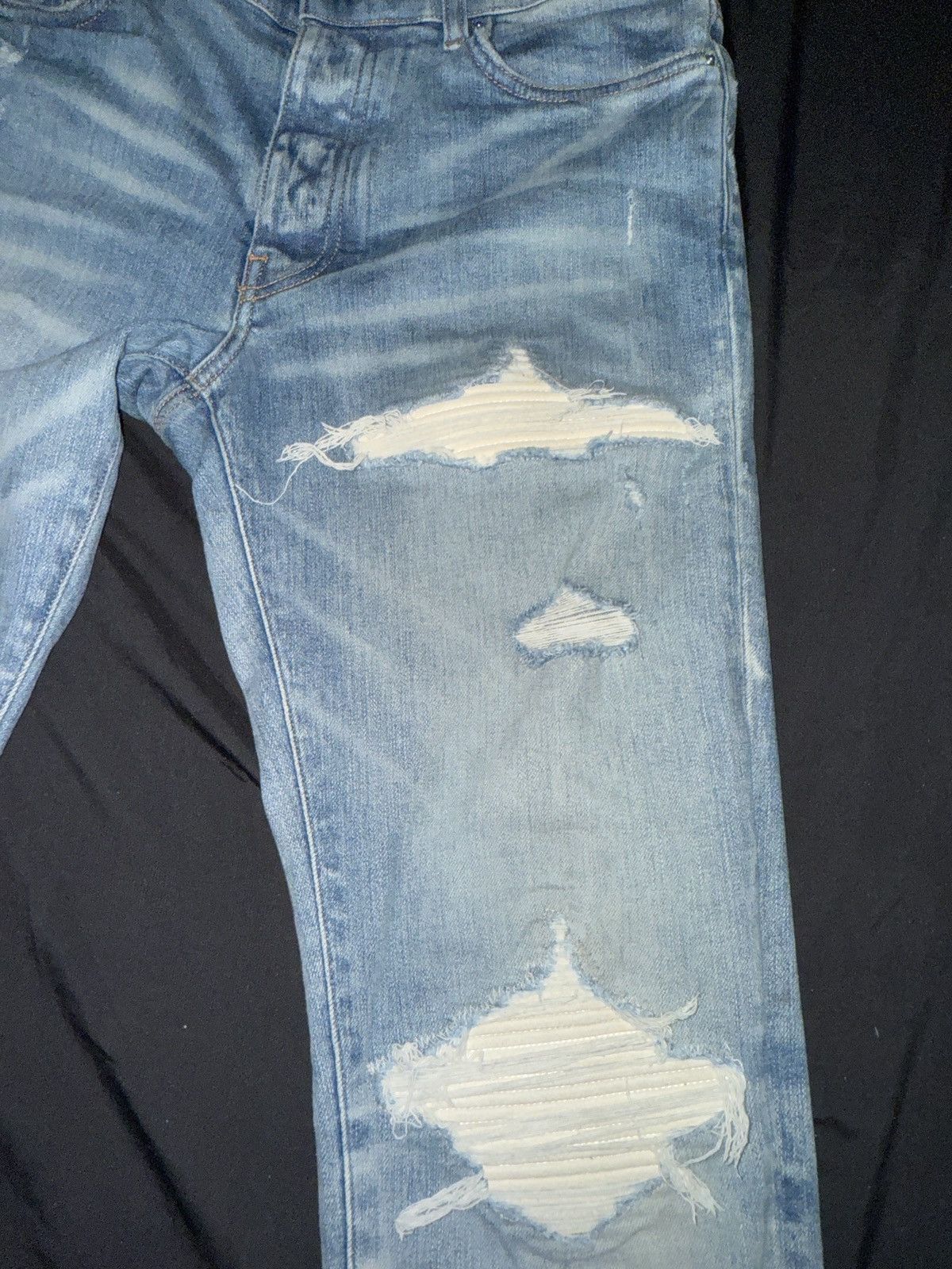 Amiri White patch amiri jeans Size US 32 / EU 48 - 9 Thumbnail