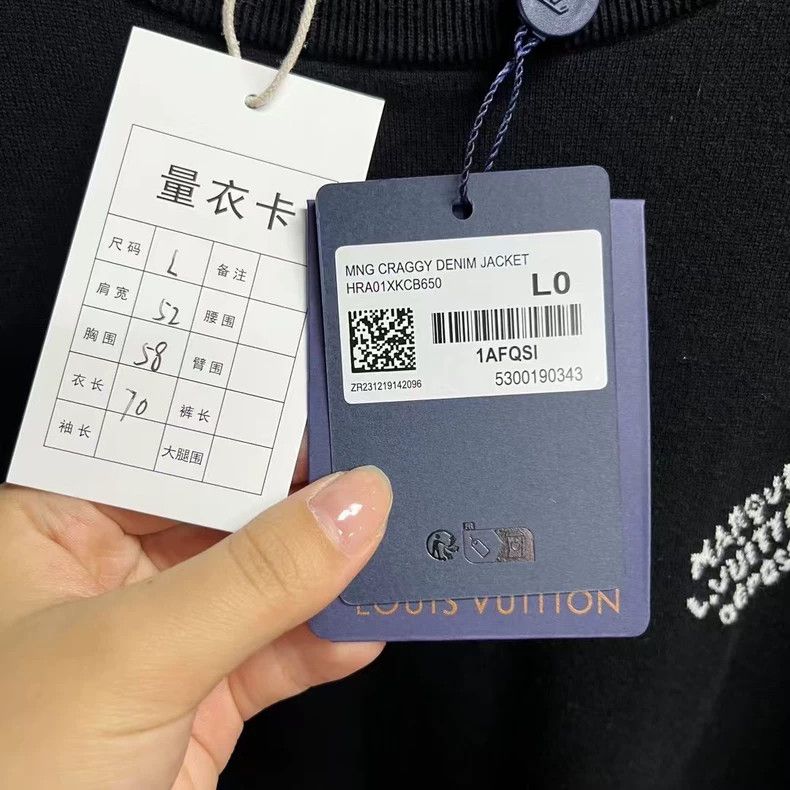 Louis Vuitton Louis Vuitton 24 Latest Black Letter Printed Round Neck Lo Size US L / EU 52-54 / 3 - 5 Thumbnail