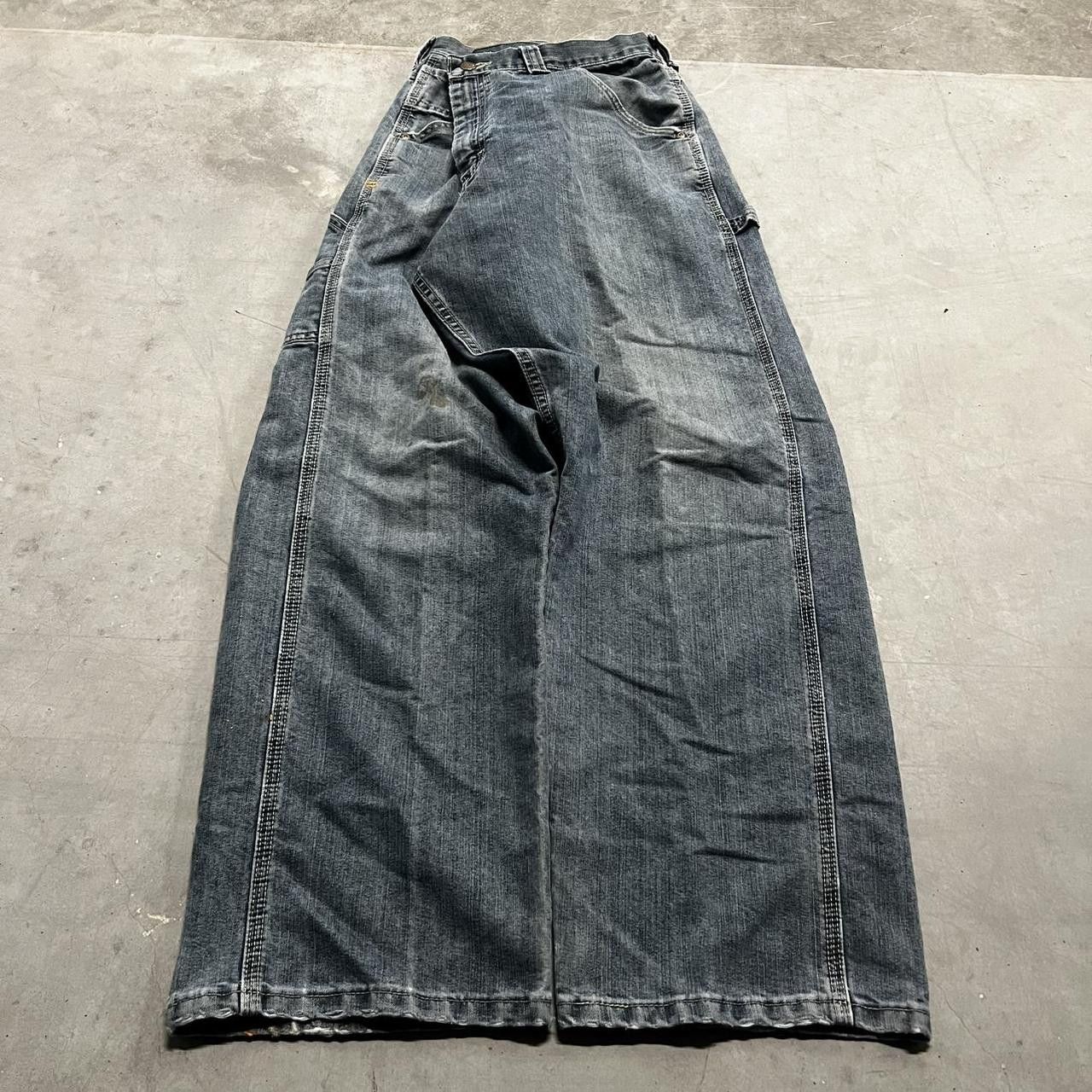 Carhartt × Vintage Vintage Y2K Baggy Carpenter Medium Wash Denim Jeans! Size US 38 / EU 54 - 3 Thumbnail