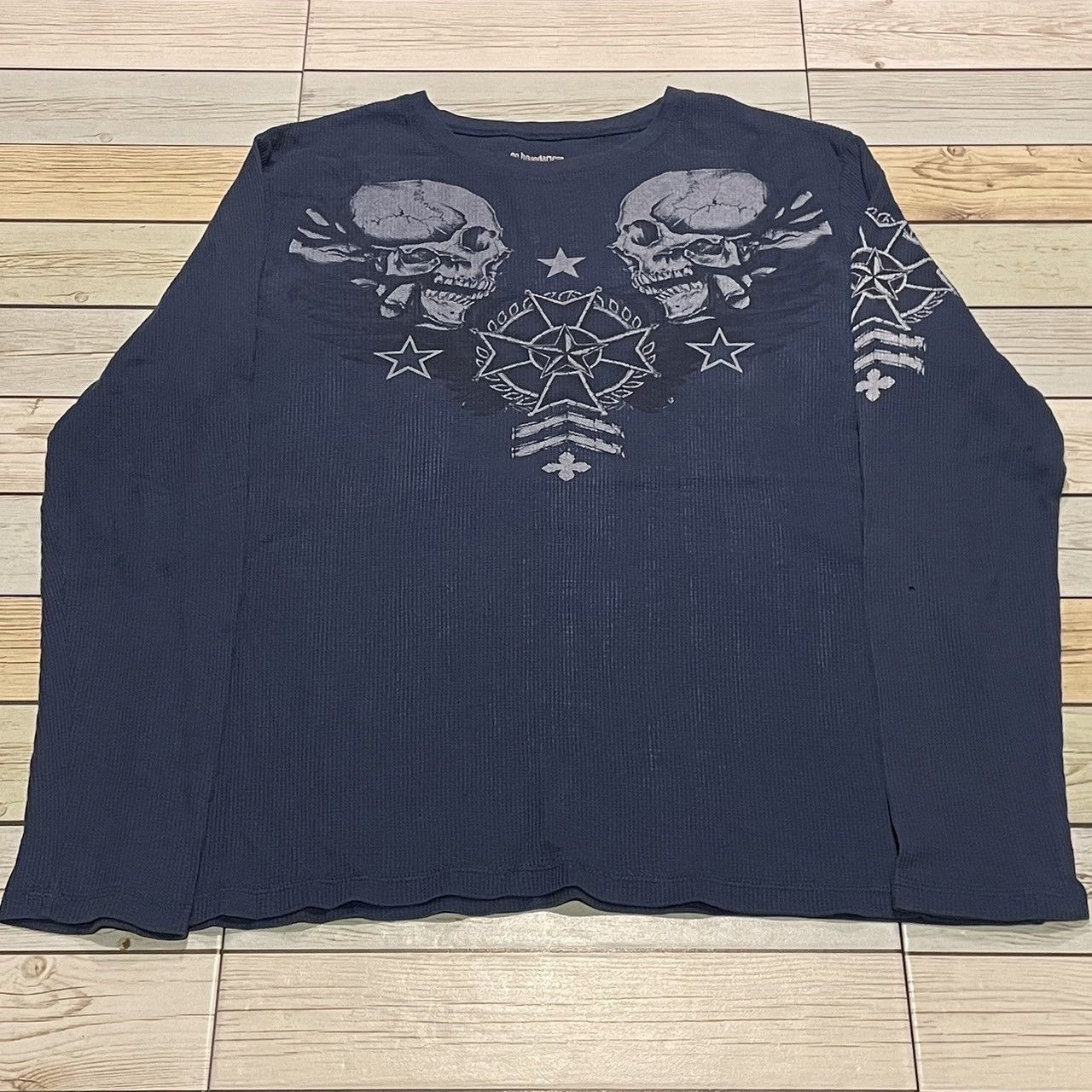 Affliction × Southpole × Tapout Rare Wings Cross Thermal Longsleeve Y2K Affliction Style Size US XL / EU 56 / 4 - 1 Thumbnail