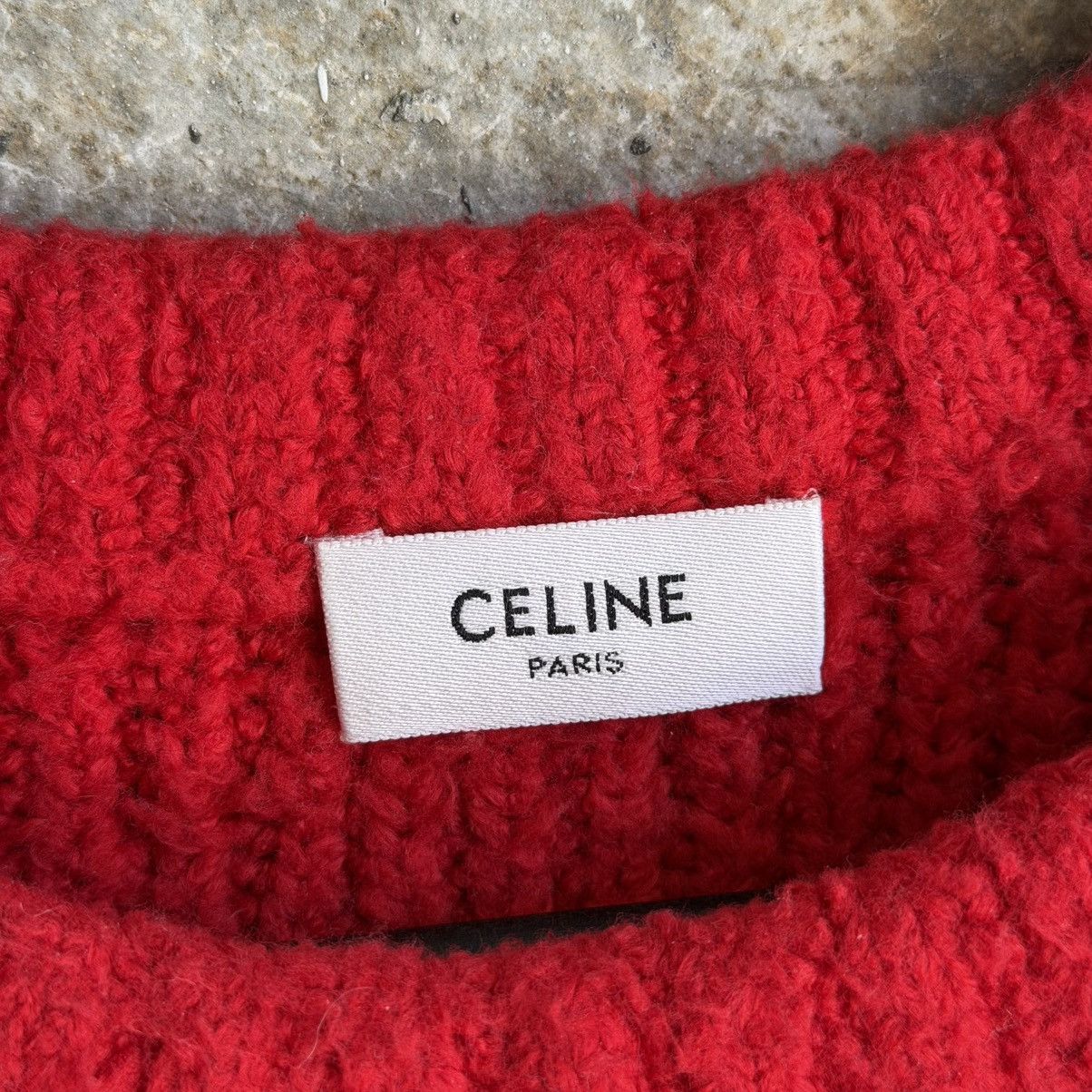 Celine Celine Striped Shaggy Knit Sweater By Hedi Slimane Size US M / EU 48-50 / 2 - 6 Thumbnail