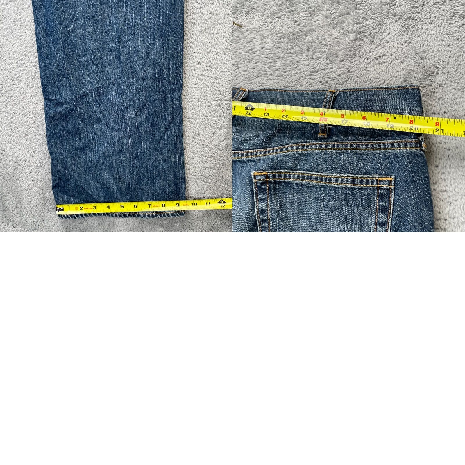 Old Navy Old Navy Jeans Mens 40x32 Blue Bootcut Denim Low Rise 5-Pocket Regular Size US 40 / EU 56 - 8 Thumbnail