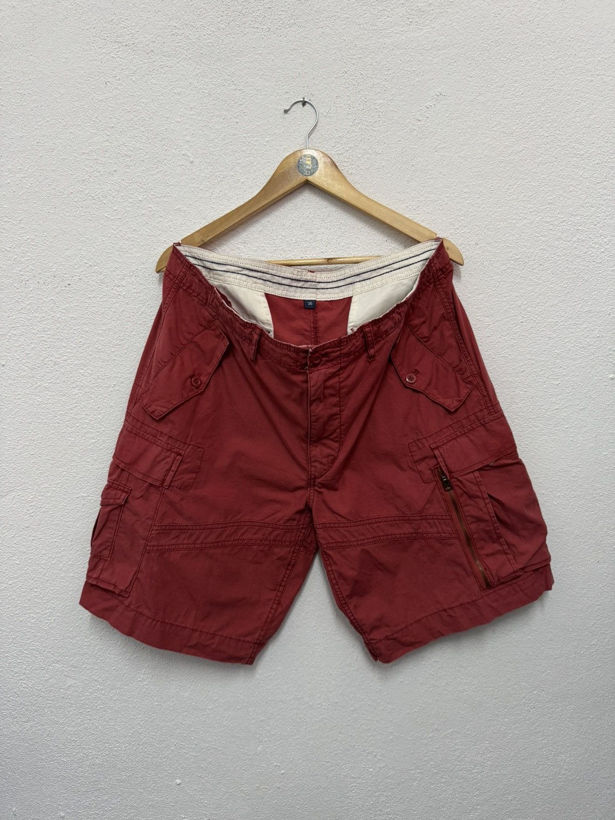 Polo Ralph Lauren × Vintage Vintage Polo Ralph Lauren Cargo Multi Pocket Short Pants Size US 36 / EU 52 - 1 Thumbnail