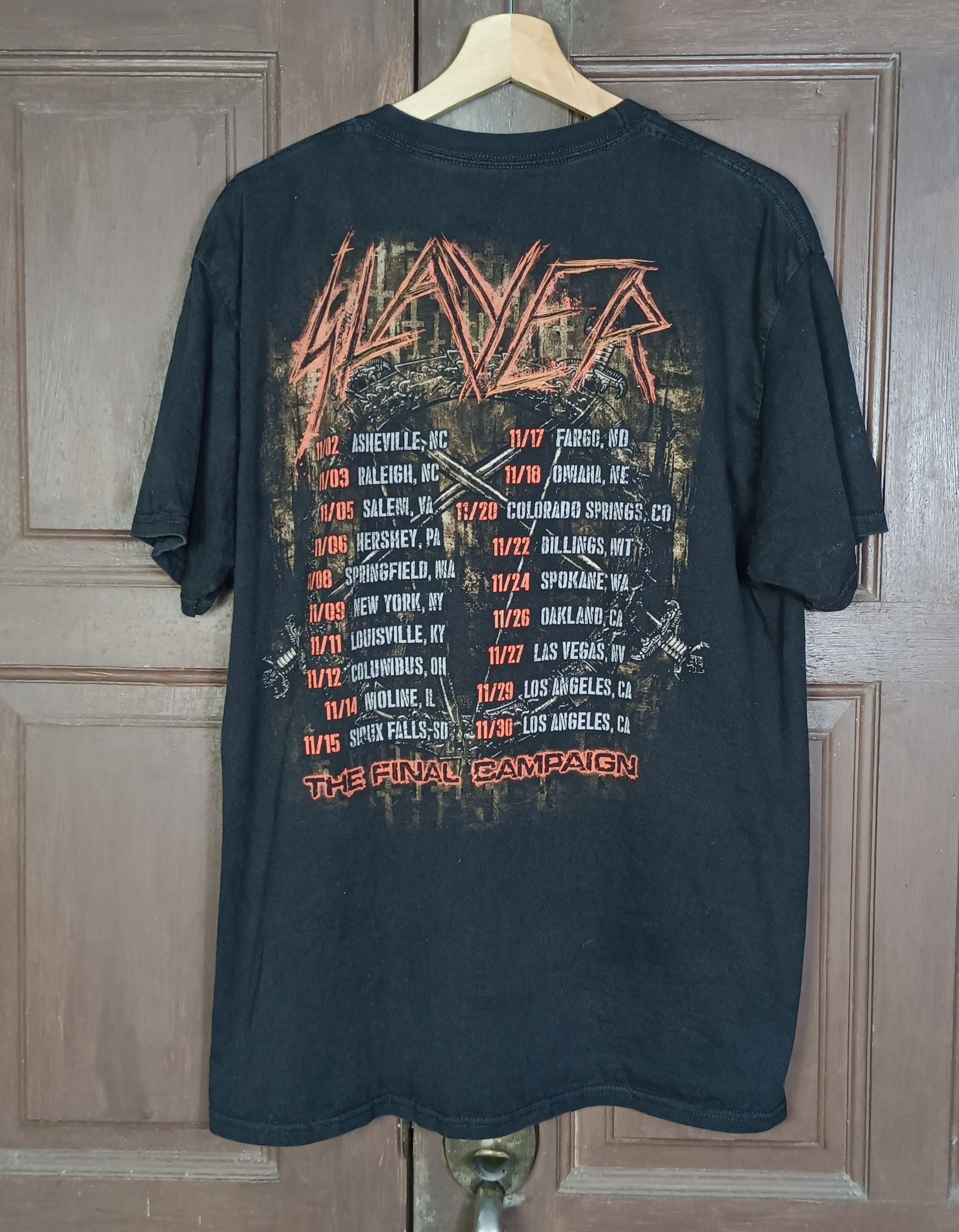 Band Tees × Slayer 🔥Slayer " The Final Campaing" Tour Tee Size US L / EU 52-54 / 3 - 3 Thumbnail