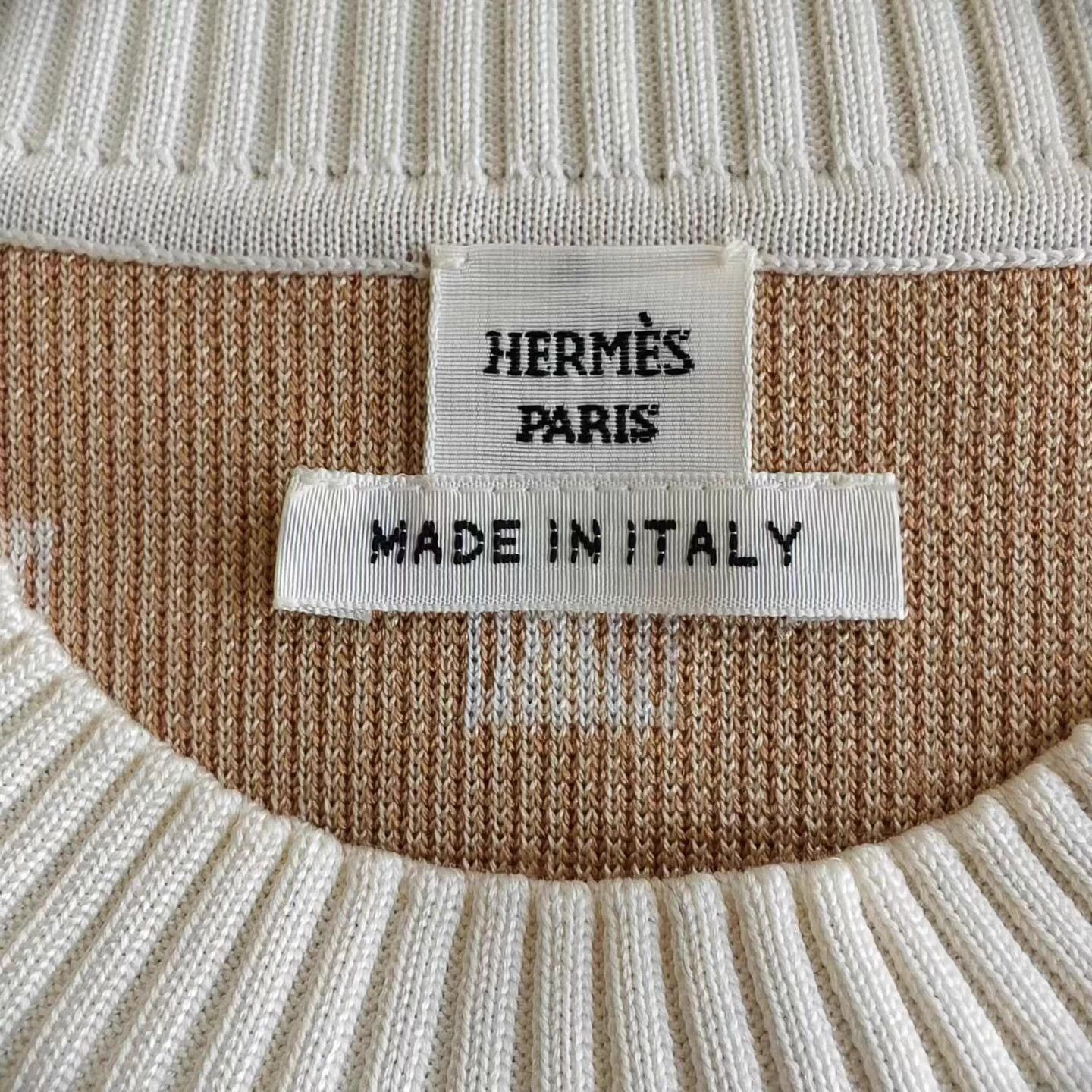 Hermes Hermes Printed Knit Long Sleeve Top Size 34 99% Size XS / US 0-2 / IT 36-38 - 3 Thumbnail