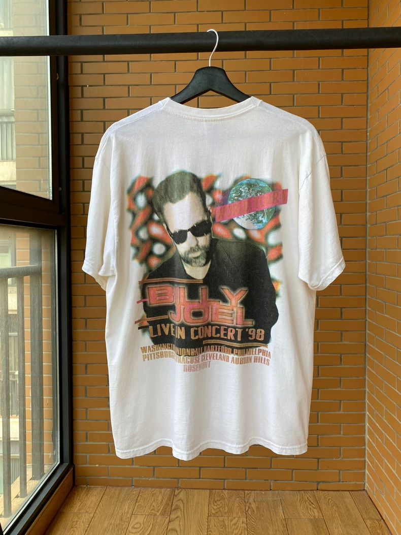 Vintage VintageBilly Joel 1998 Concert T Shirt 2505-Nextarrow Size US XL / EU 56 / 4 - 3 Thumbnail