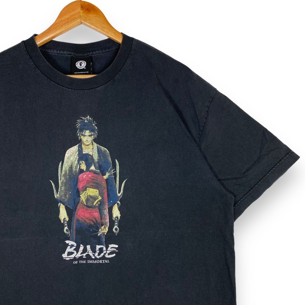 Anime VINTAGE BLADE OF THE IMMORTAL ANIME MANGA GRAPHIC TEE Size US XL / EU 56 / 4 - 2 Thumbnail