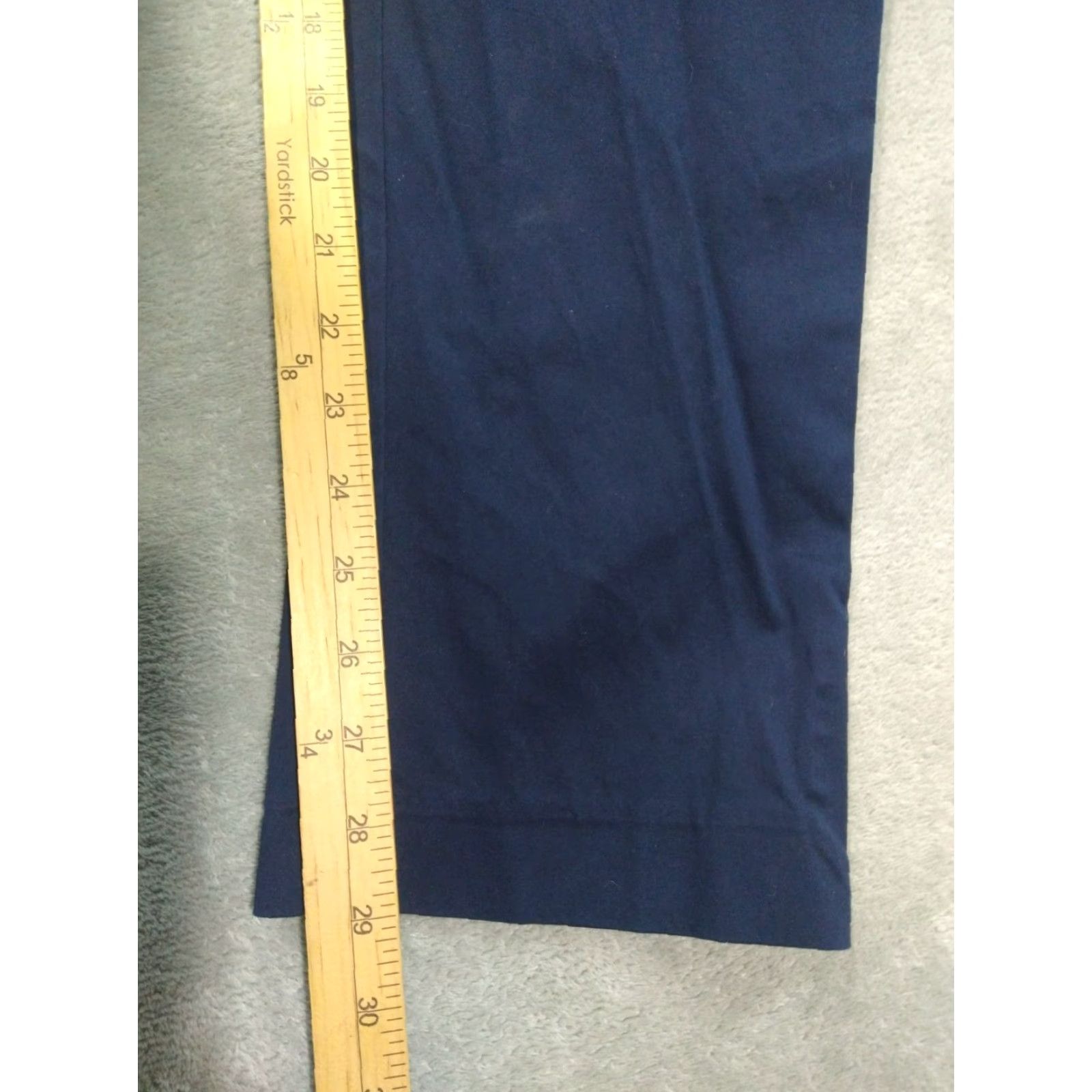 Lilly Pulitzer Lilly Pulitzer Pants Womens 12 Navy Blue Chino Mid Rise Trouser Cotton Preppy Size 34" / US 12 / IT 48 - 5 Thumbnail