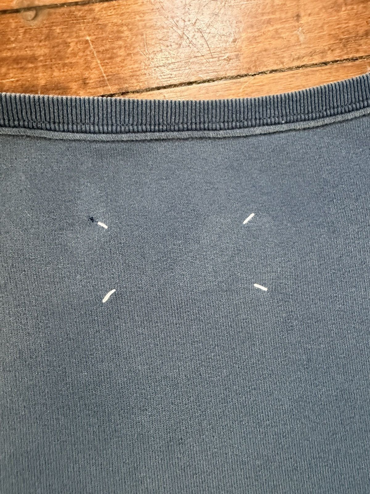 Maison Margiela $1.2k worn-look organic-cotton sweatshirt, XL (oversized),IT Size US XL / EU 56 / 4 - 18 Thumbnail