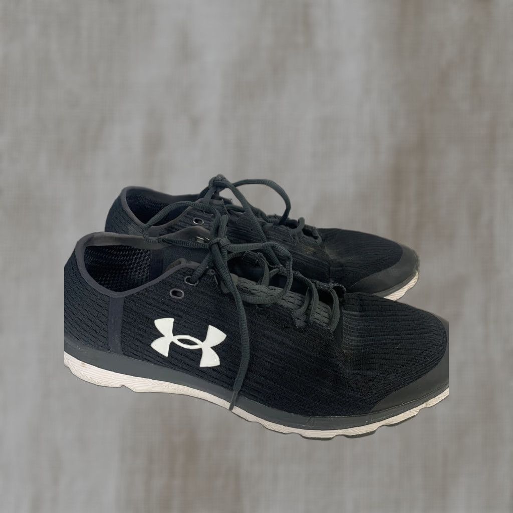 Under Armour VINTAGE Under Armour Speedform Velociti Black Graphic Mens Running Trainer 1298572 Sz 12 Size US 11 / EU 44 - 1 Thumbnail