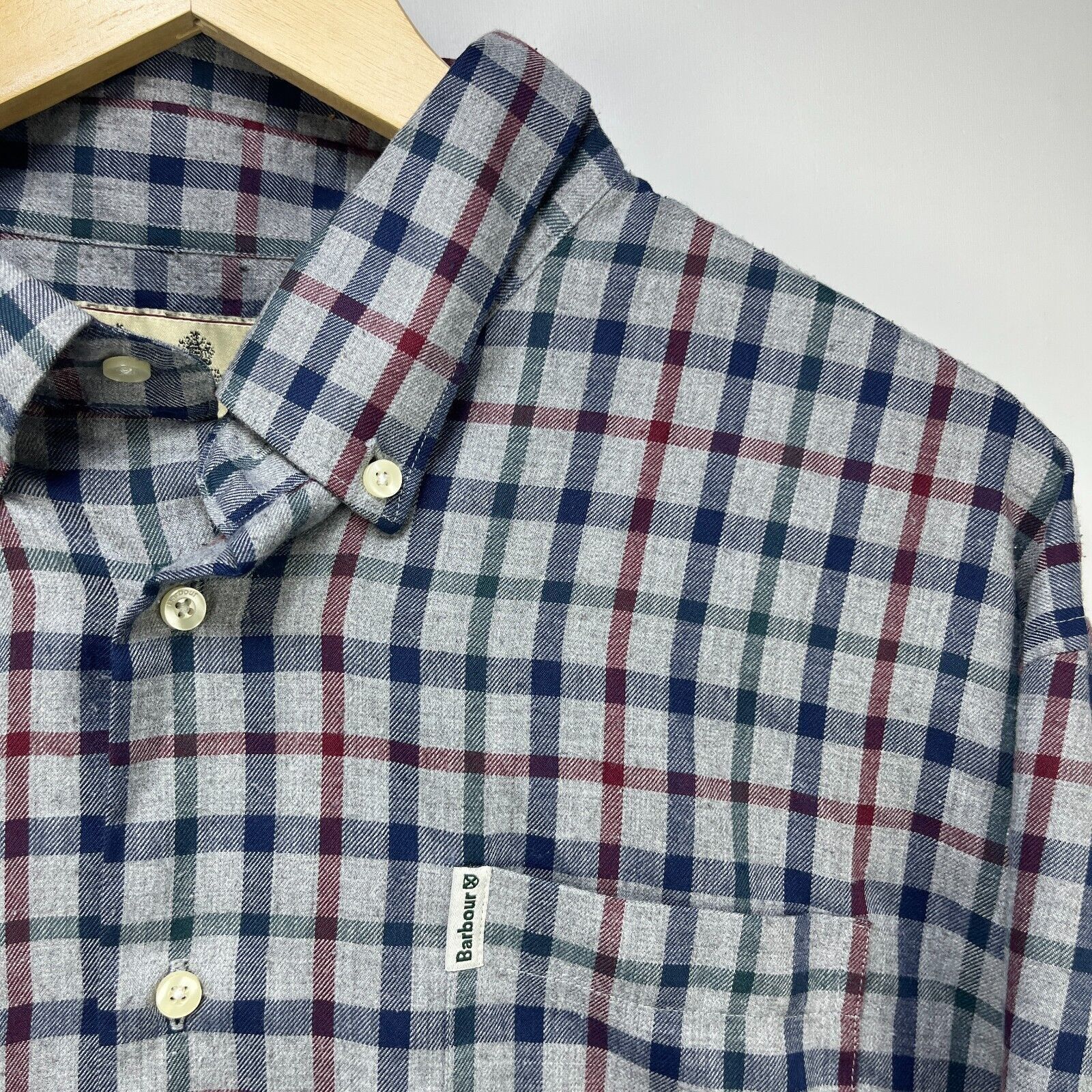 Barbour × Vintage Vintage Barbour Plaid Button Up Long Sleeve Shirt XL US Size US XL / EU 56 / 4 - 3 Thumbnail