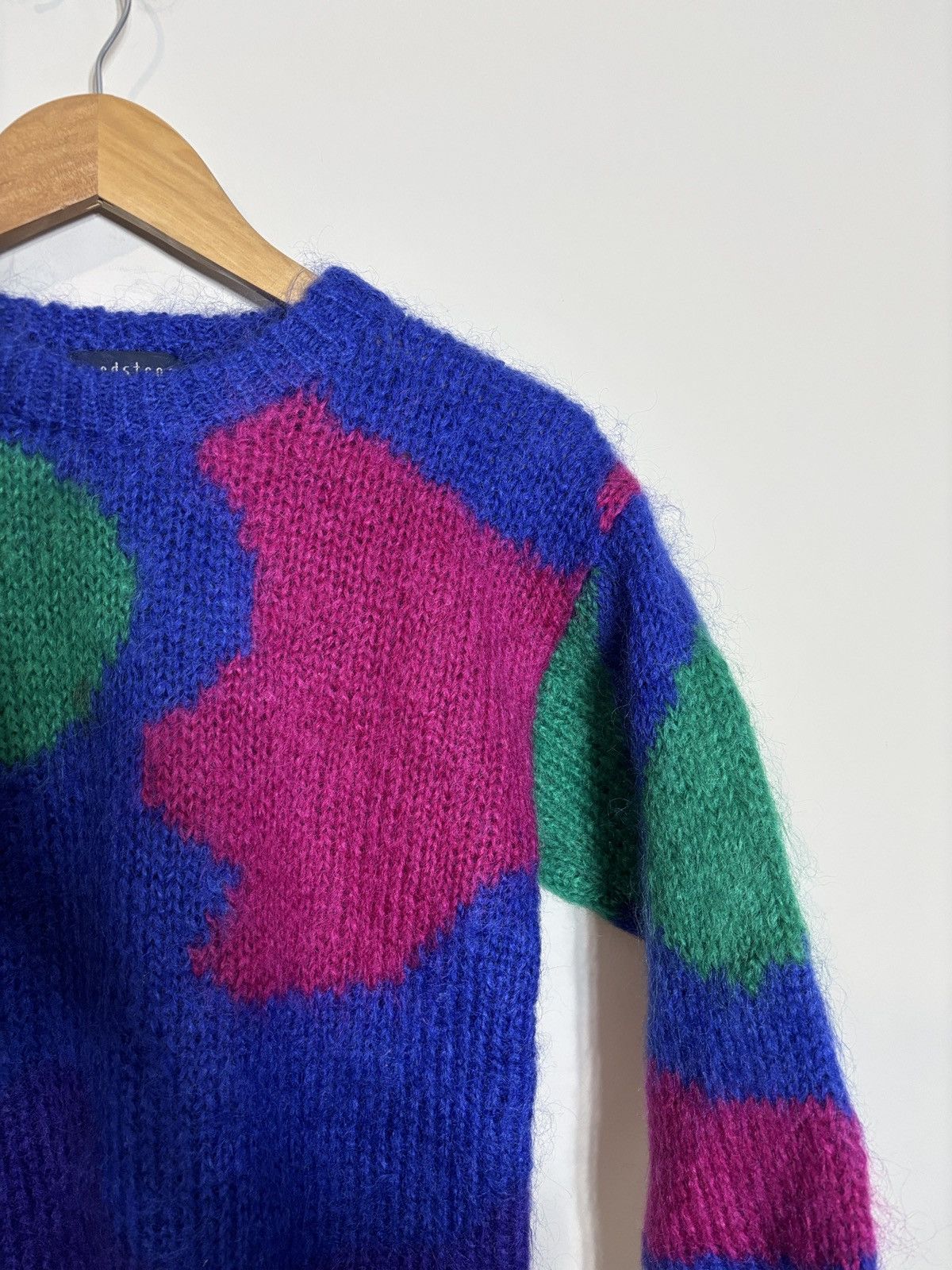 Nordstrom Vintage Nordstrom Neon Swirl Mohair Sweater Size XS / US 0-2 / IT 36-38 - 2 Thumbnail