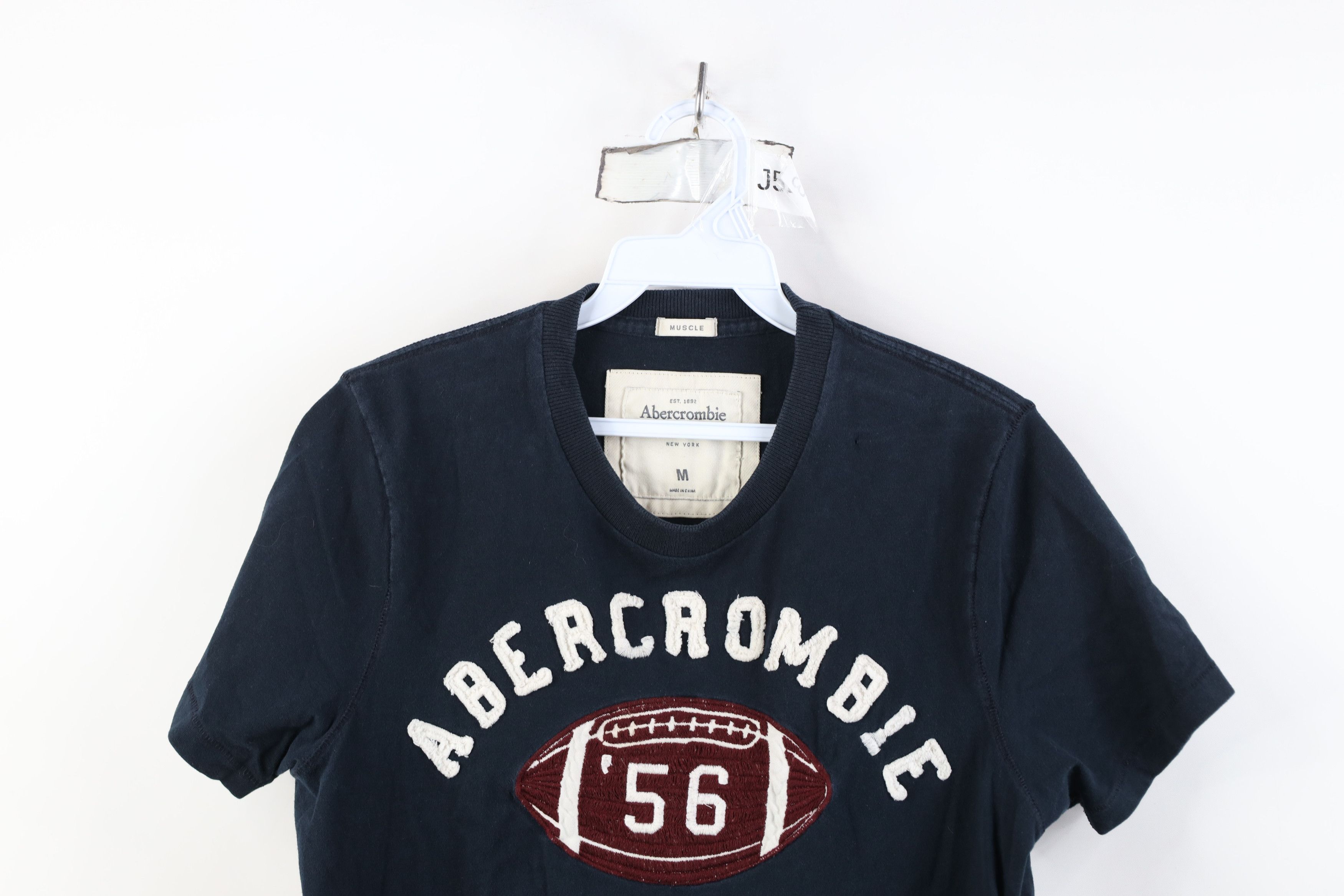 Abercrombie & Fitch Vintage Y2K Abercrombie & Fitch Spell Football T-Shirt Blue Size US M / EU 48-50 / 2 - 2 Thumbnail