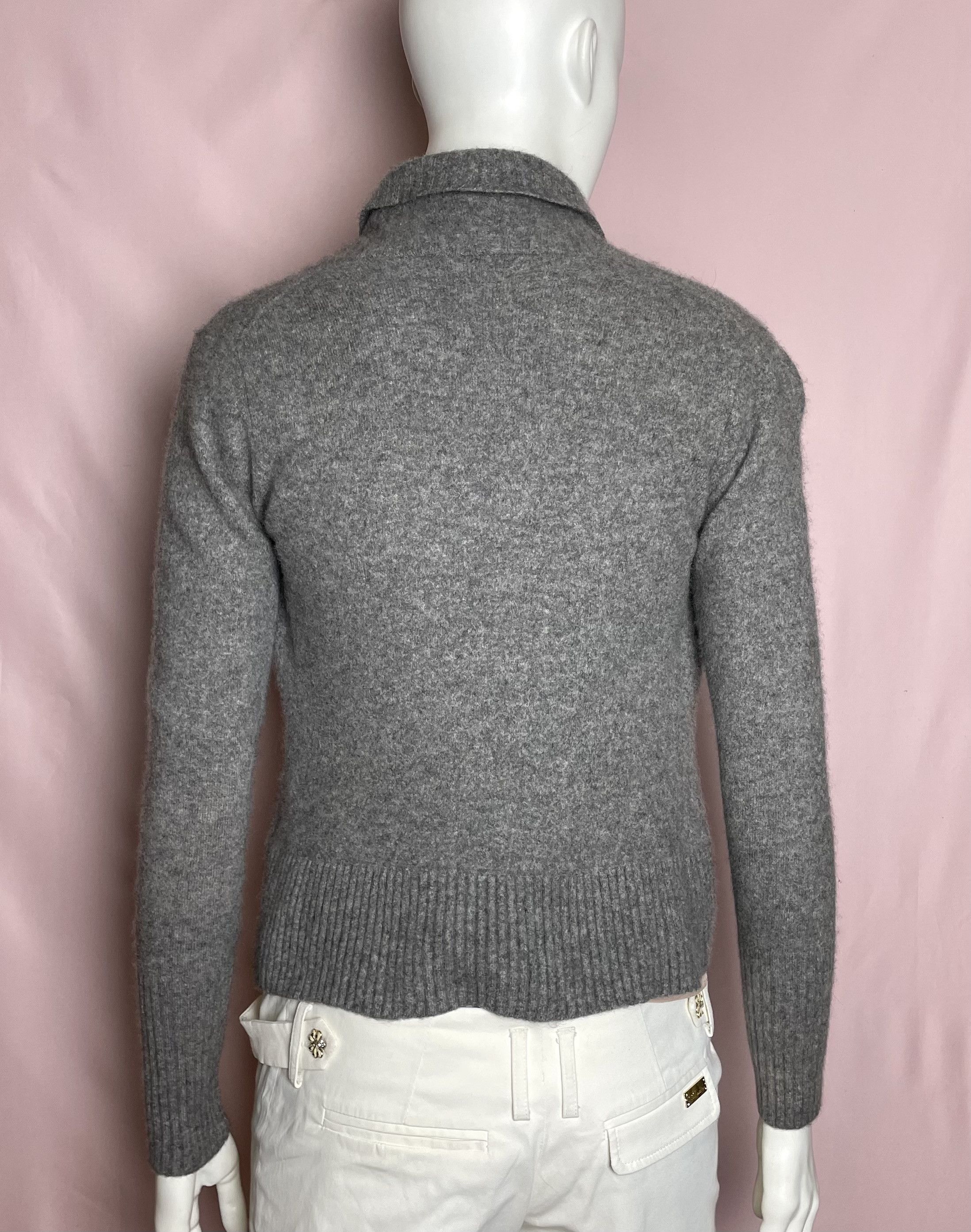 FTC FTC Cashmere Open Front Cardigan Gray Short S/M Size S / US 4 / IT 40 - 4 Thumbnail