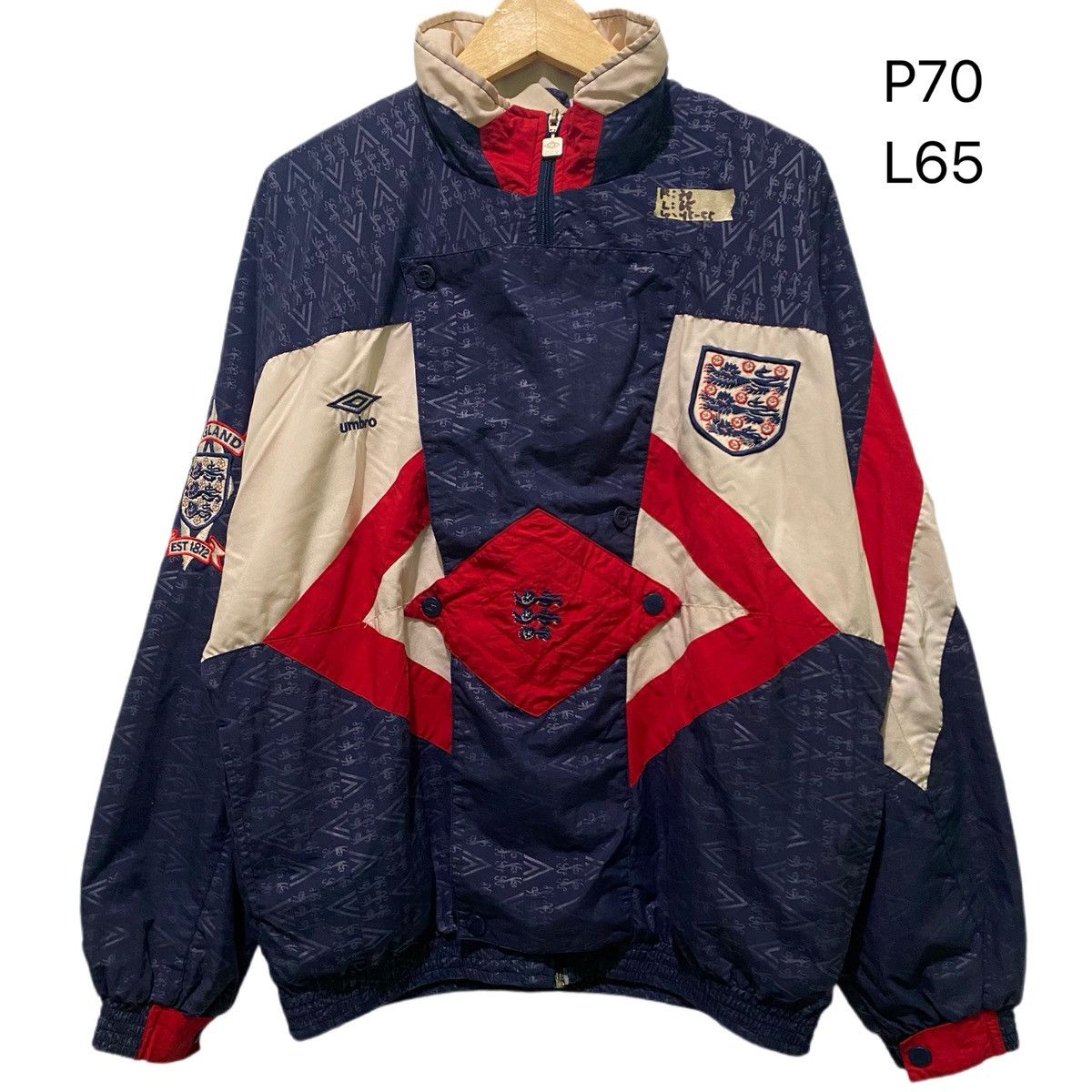 Umbro A Set of Jackets Umbro England national team 1990/1992 Size US L / EU 52-54 / 3 - 2 Thumbnail