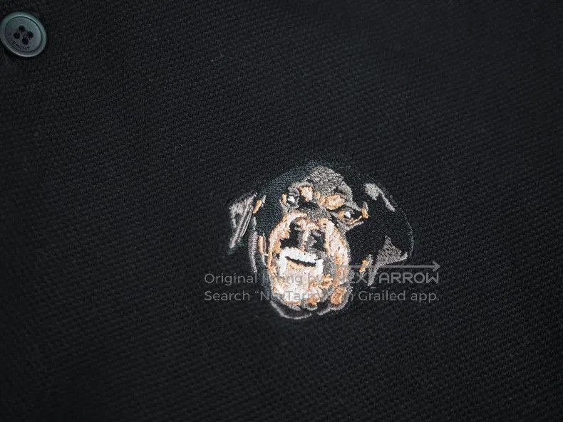 Givenchy Givenchy Black Embroidered Dog Head Short Sleeve Size US XS / EU 42 / 0 - 5 Thumbnail
