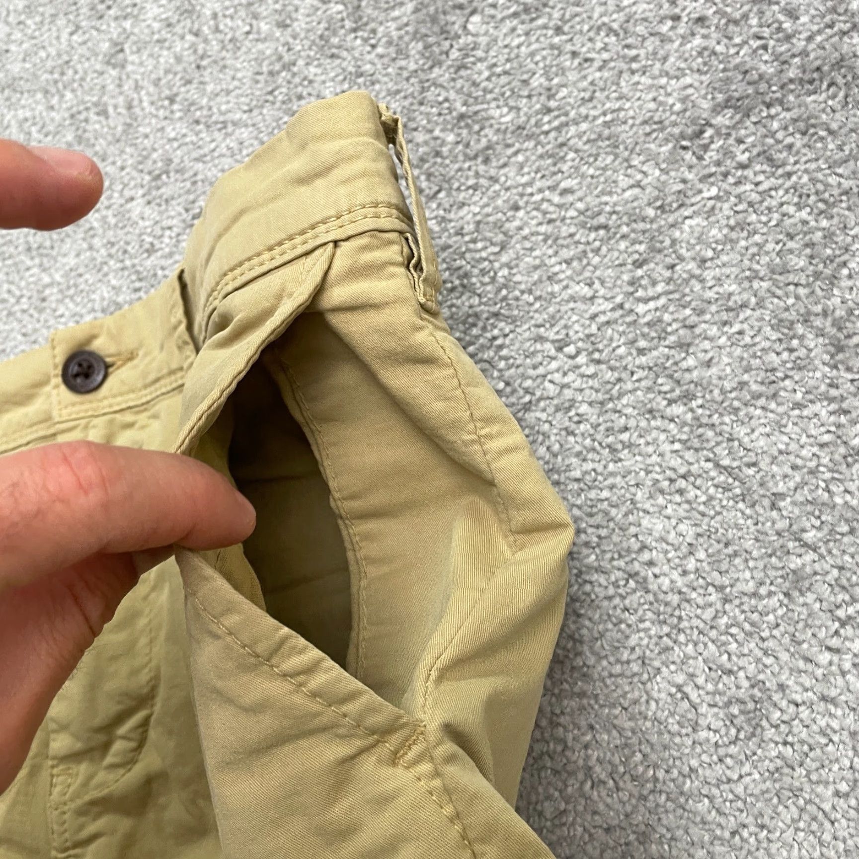 American Eagle Outfitters American Eagle Slim Fit Khaki Pants Mens 30x28 Brown Stretch Casual Workwear Size US 28 / EU 44 - 4 Thumbnail