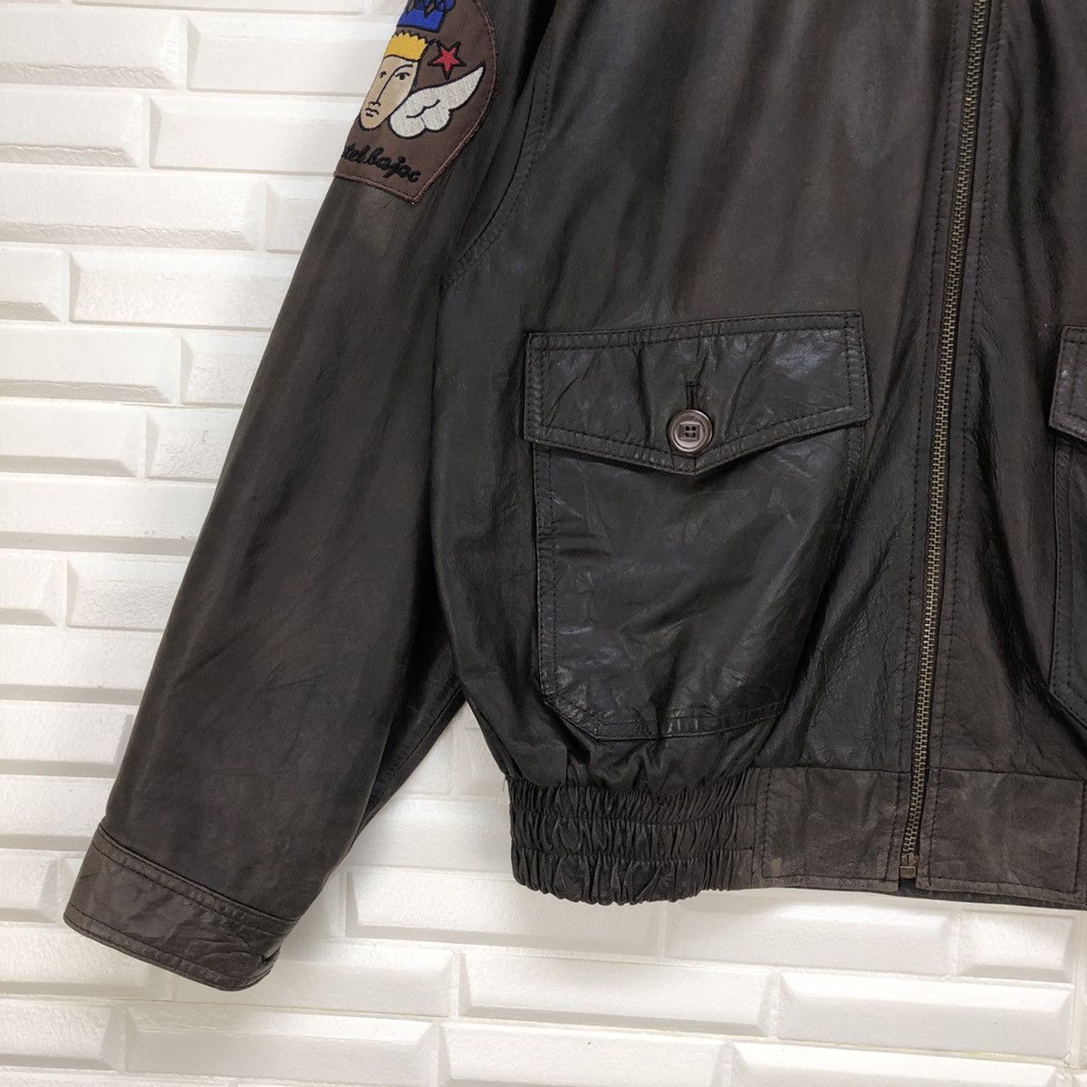 Jean Charles De Castelbajac × Leather Castelbajac Faded Jacket Size US L / EU 52-54 / 3 - 5 Thumbnail