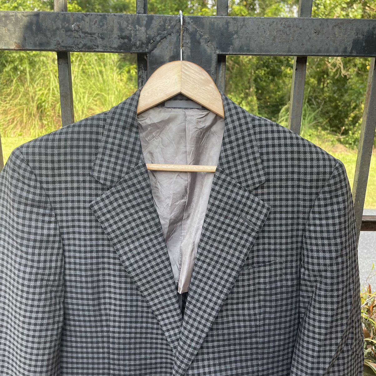 Burberry ❤️Authentic❤️Vintage Burberrys Checkerd Suit Coat Blazer Size US M / EU 48-50 / 2 - 2 Thumbnail