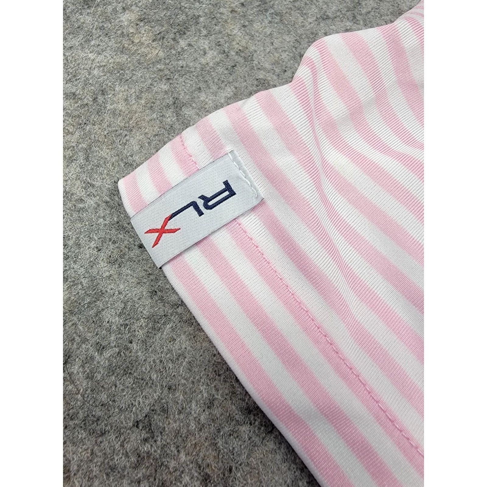 Ralph Lauren RLX Ralph Lauren Polo Shirt Mens XL Pink White Stripe Golf Short Sleeve Sports Size US XL / EU 56 / 4 - 7 Thumbnail