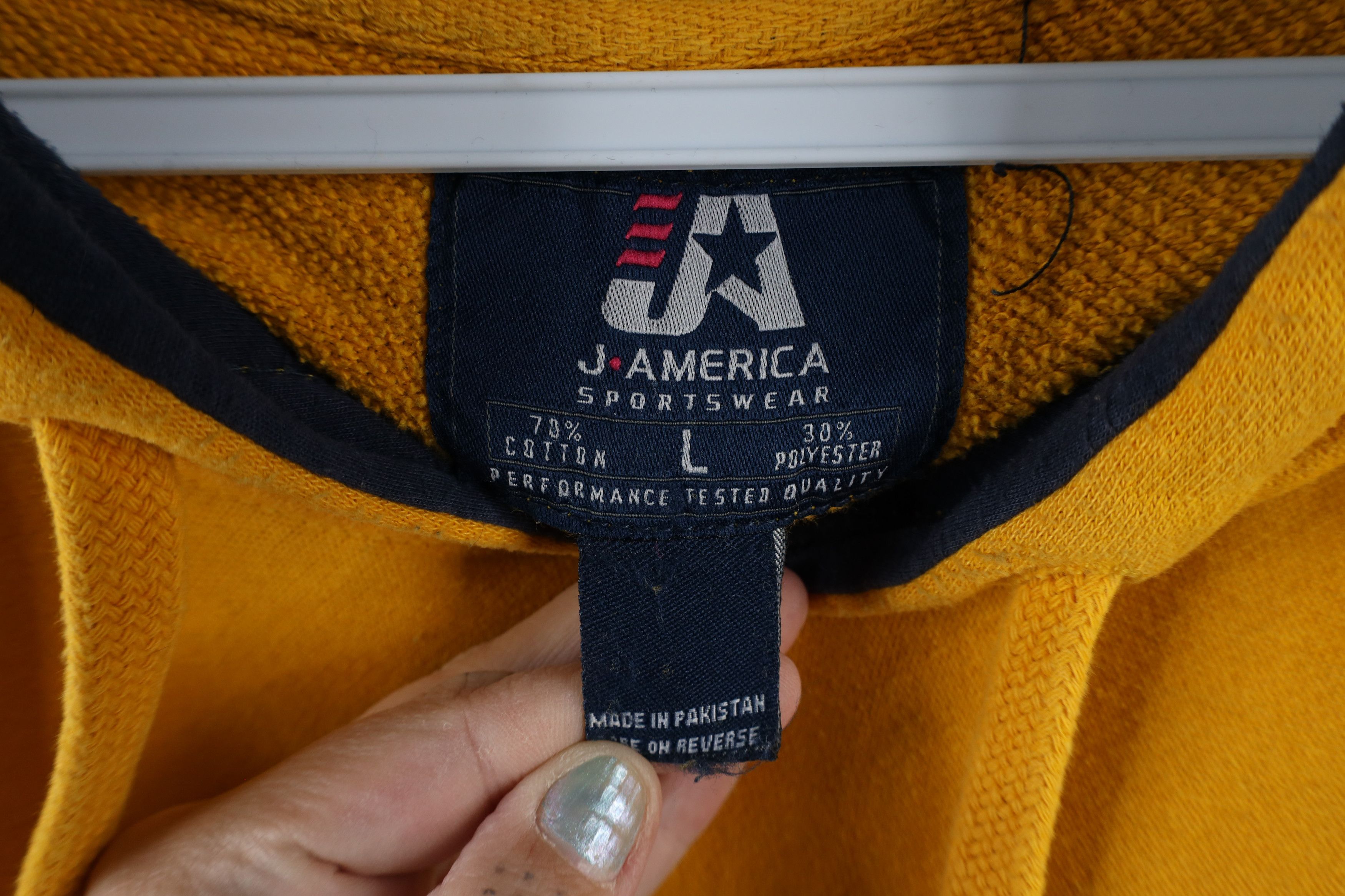Vintage Vintage 90s Script University of Michigan Hoodie Sweatshirt Size US L / EU 52-54 / 3 - 4 Thumbnail
