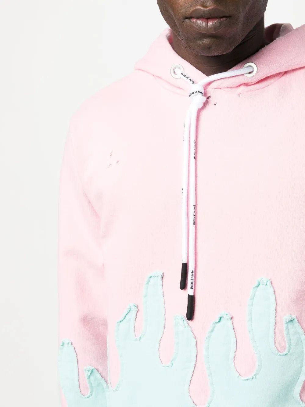Palm Angels o1y0325 Logo Hoodie in Pink/Blue Size US XL / EU 56 / 4 - 2 Thumbnail