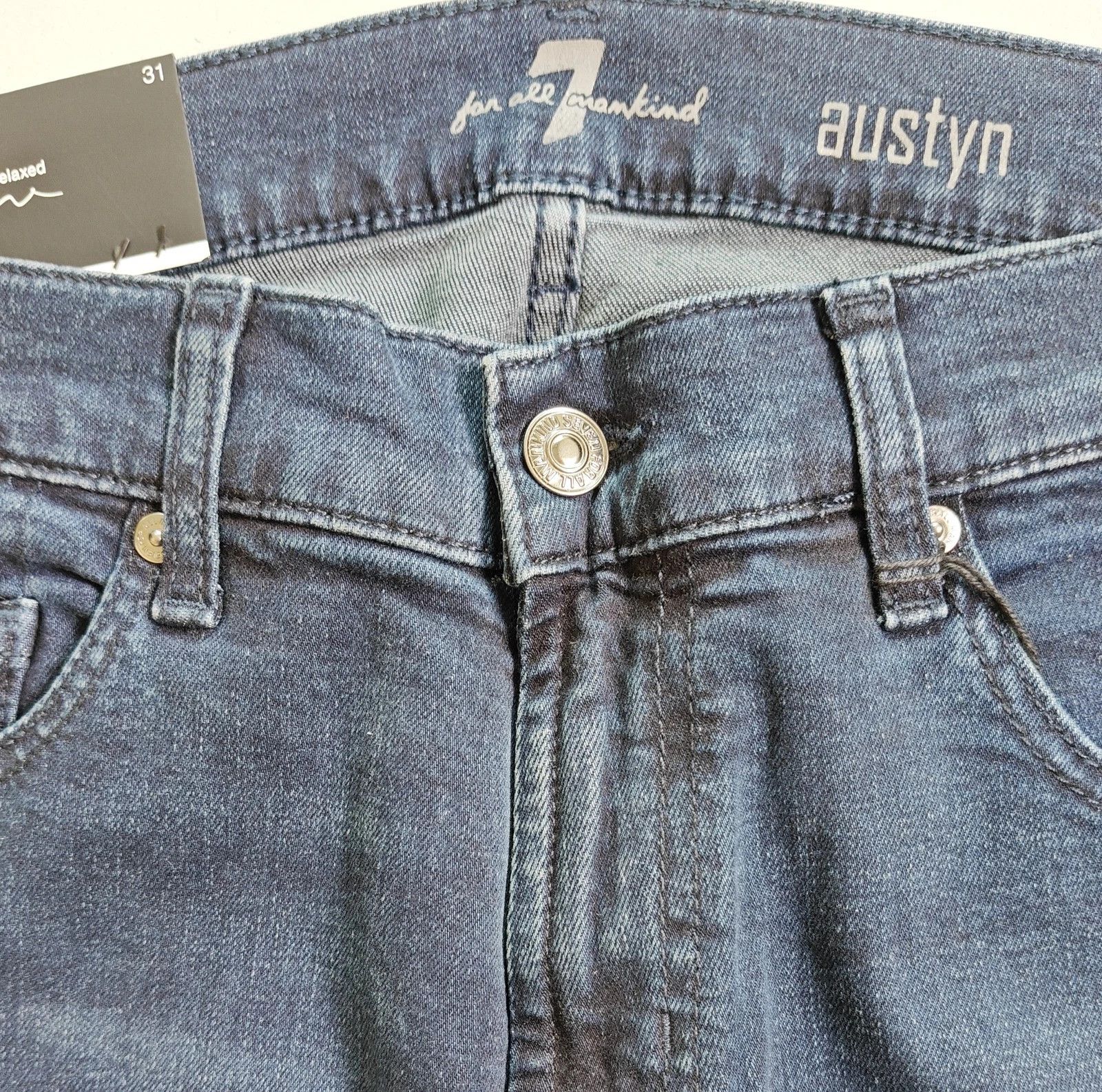 7 For All Mankind 7 For All ManKind Austyn River Water Straight Jeans T / 6061 Size US 31 - 3 Thumbnail
