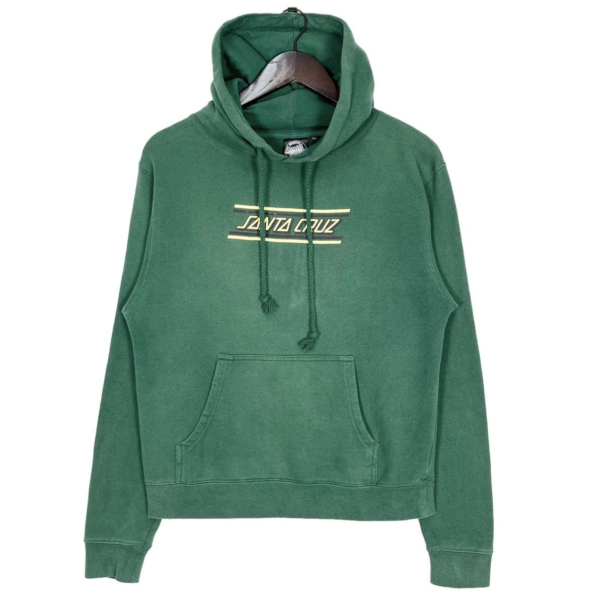 image of Youth Santa Cruz Skateboarding Hoodie in Green, Men's (Size Small)