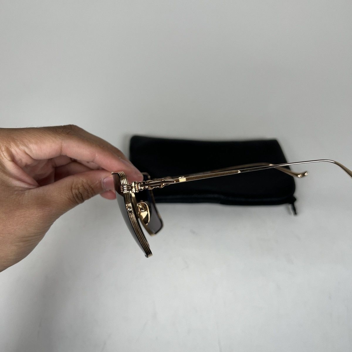 Chrome Hearts Chrome Hearts Gold ‘Nipply’ Aviator Sunglasses Size ONE SIZE - 5 Thumbnail